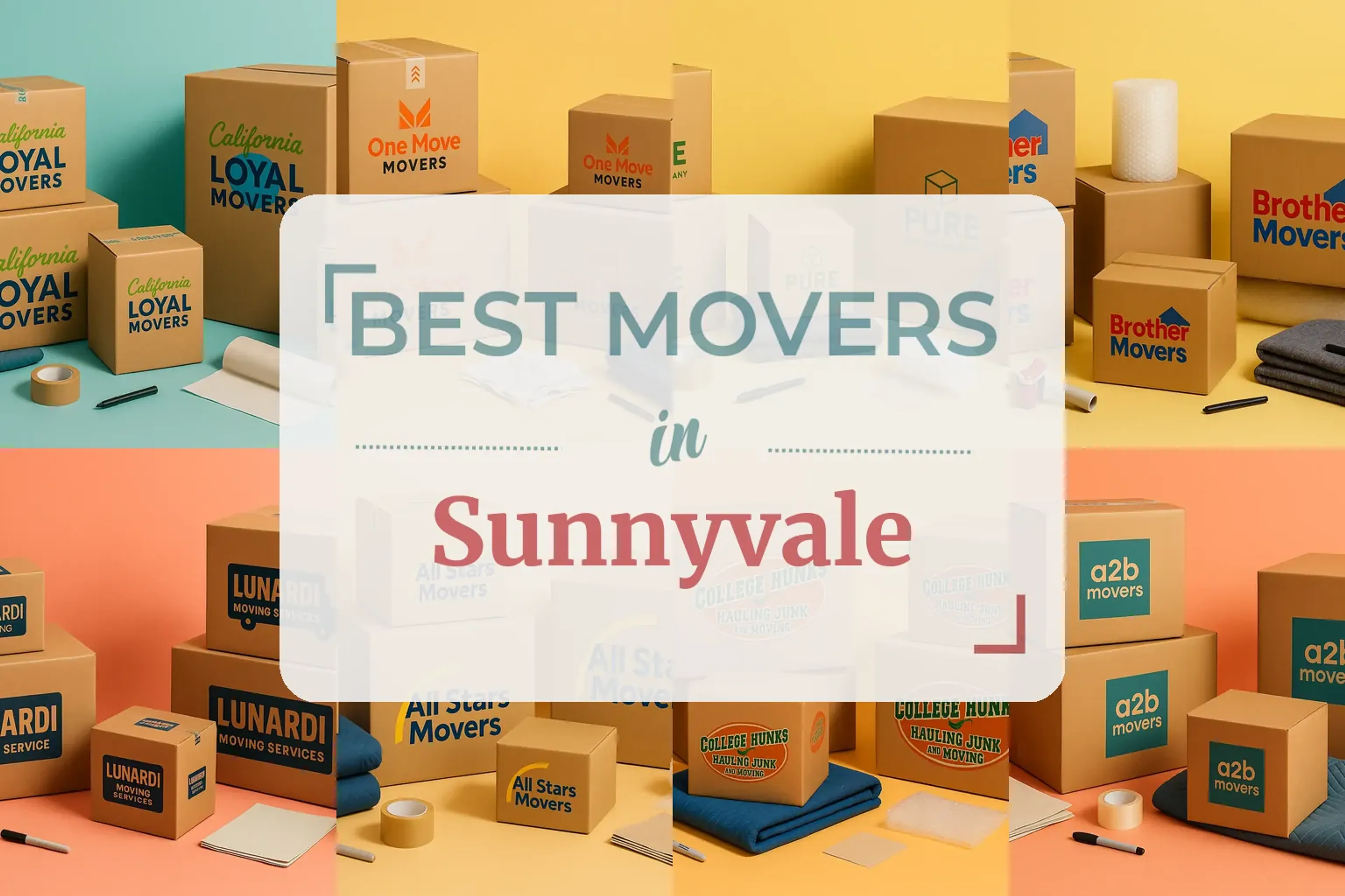 Side-by-side comparison of Sunnyvale moving companies