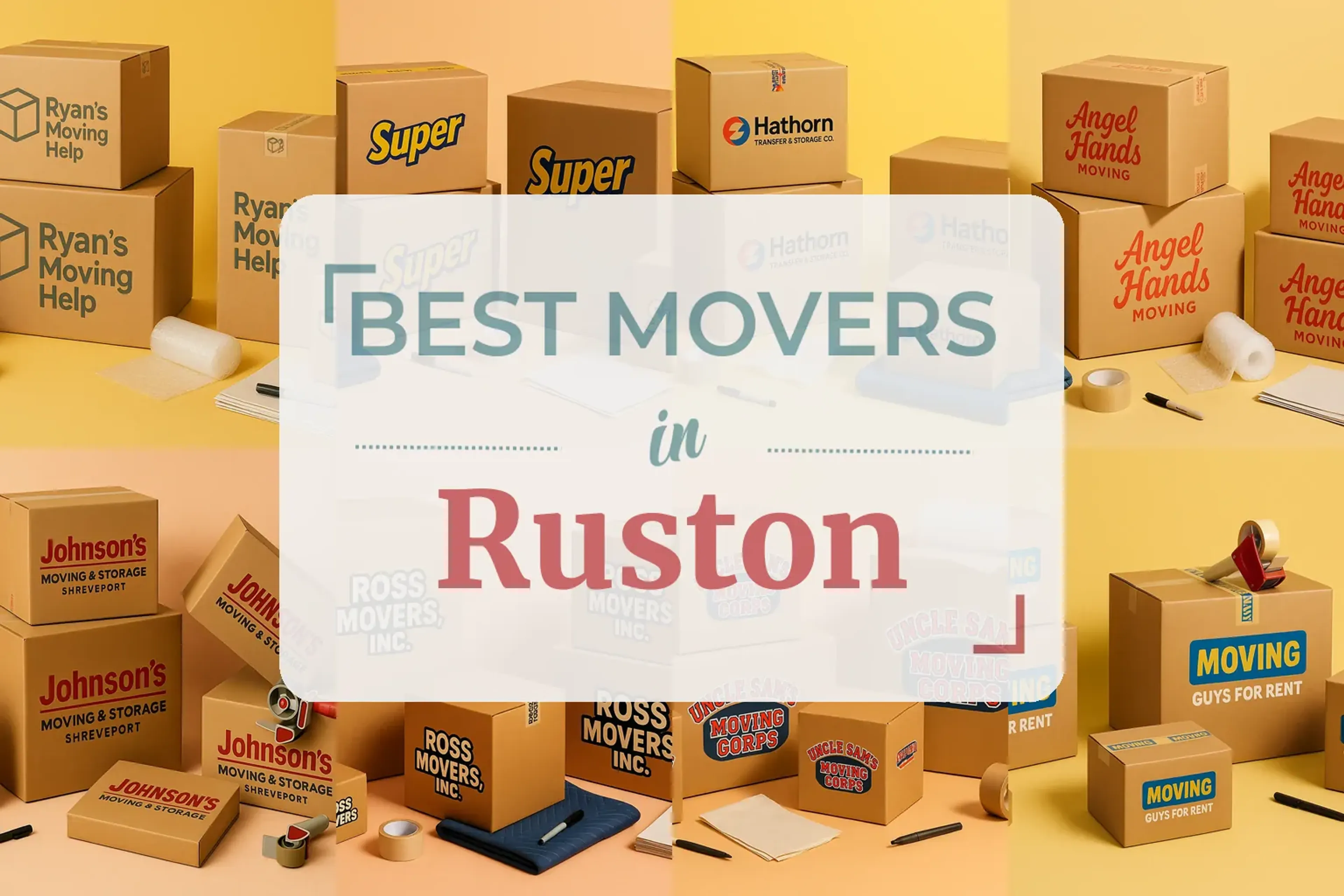 Side-by-side comparison of Ruston moving companies