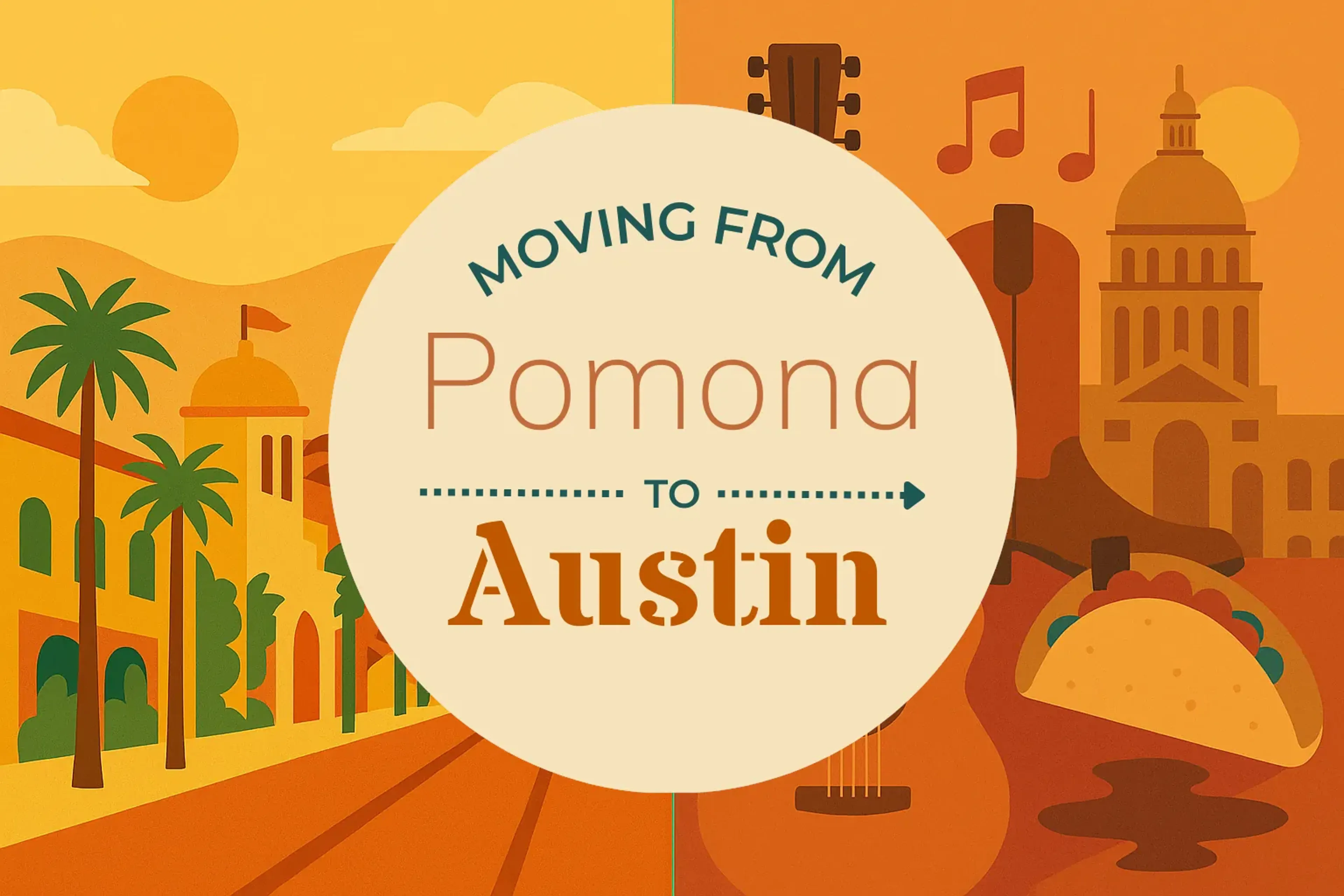Side-by-side comparison of Pomona to Austin moving companies