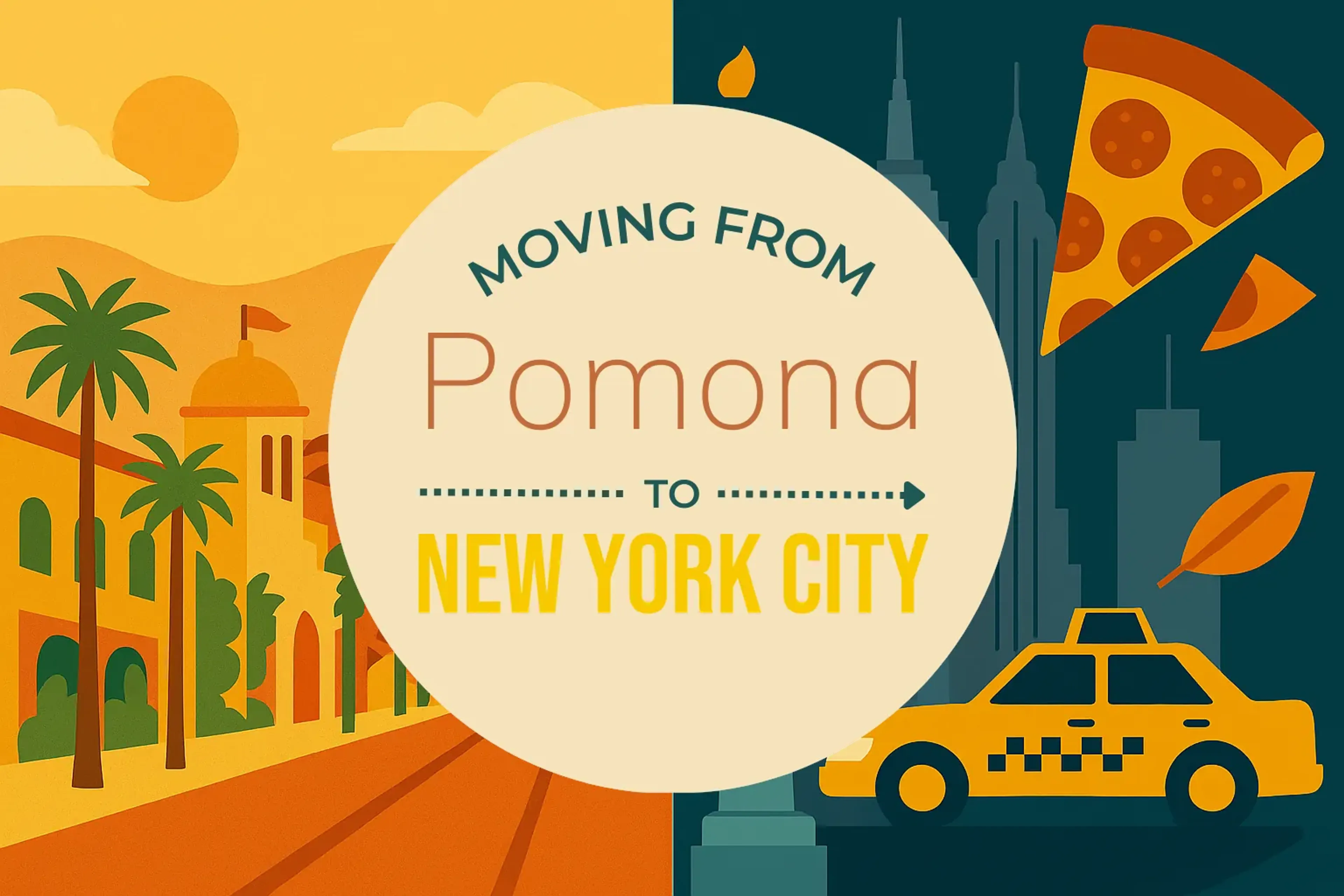Side-by-side comparison of Pomona to New York City moving companies