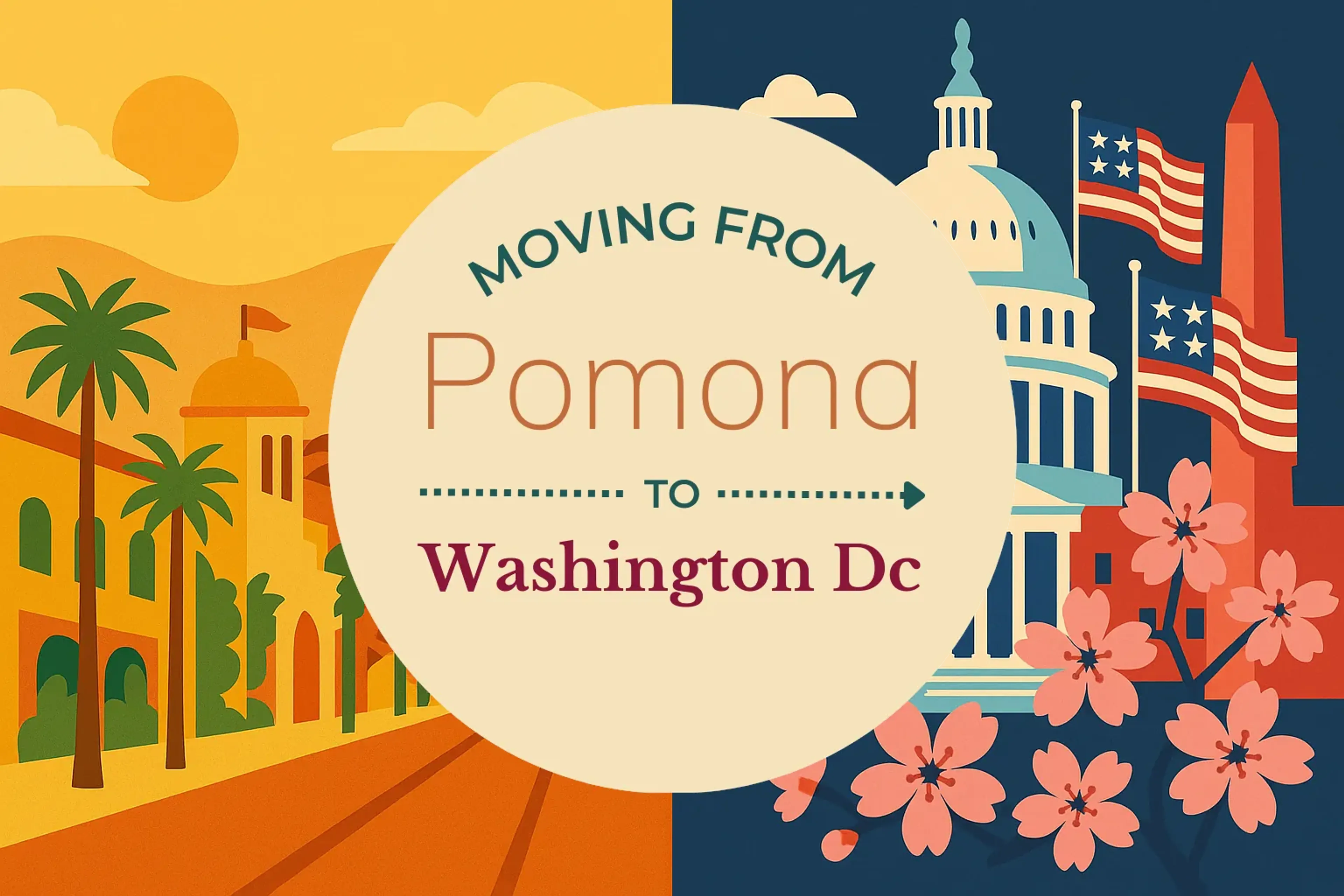 Side-by-side comparison of Pomona to Washington DC moving companies