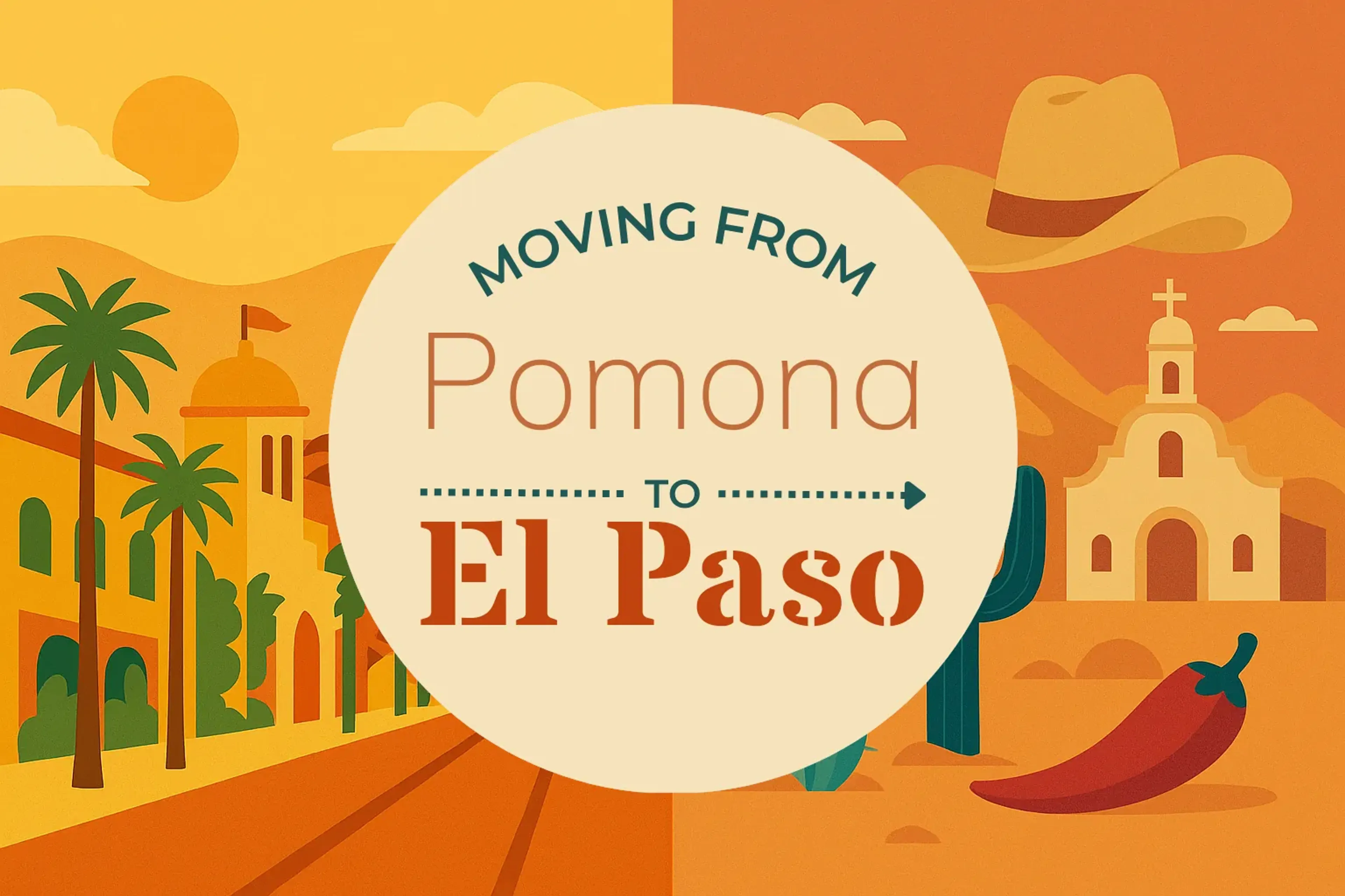Side-by-side comparison of Pomona to El Paso moving companies