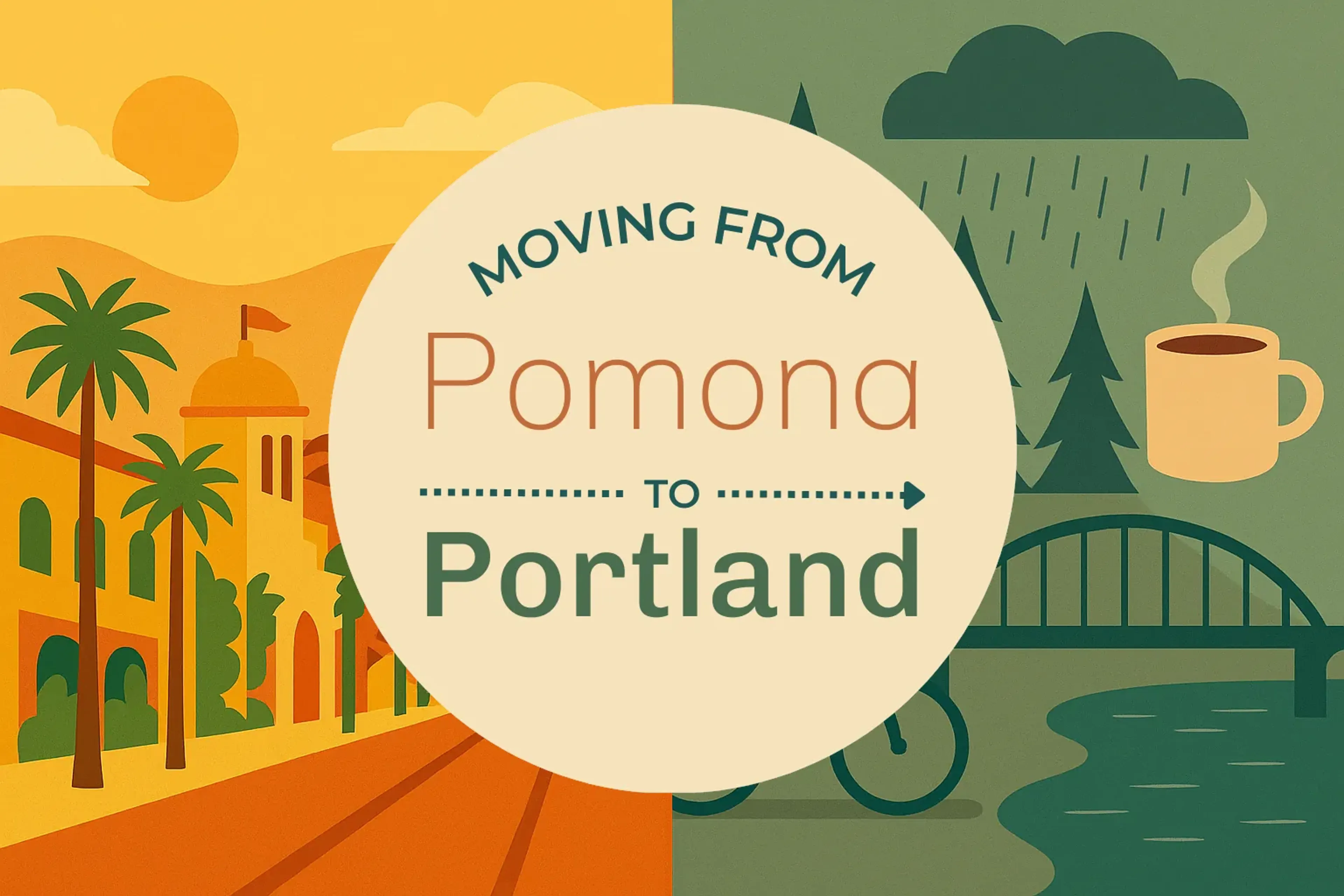 Side-by-side comparison of Pomona to Portland moving companies