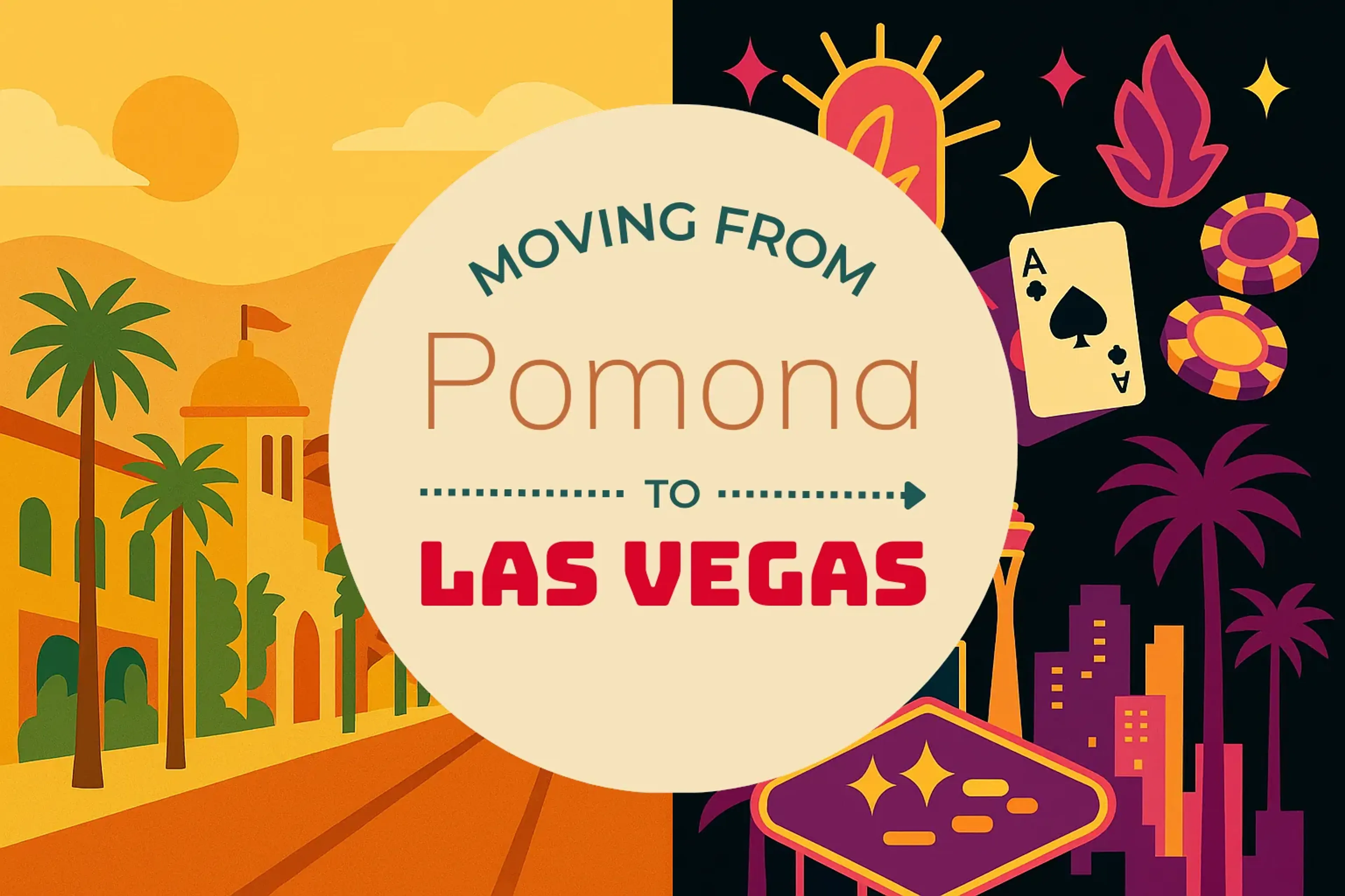 Side-by-side comparison of Pomona to Las Vegas moving companies