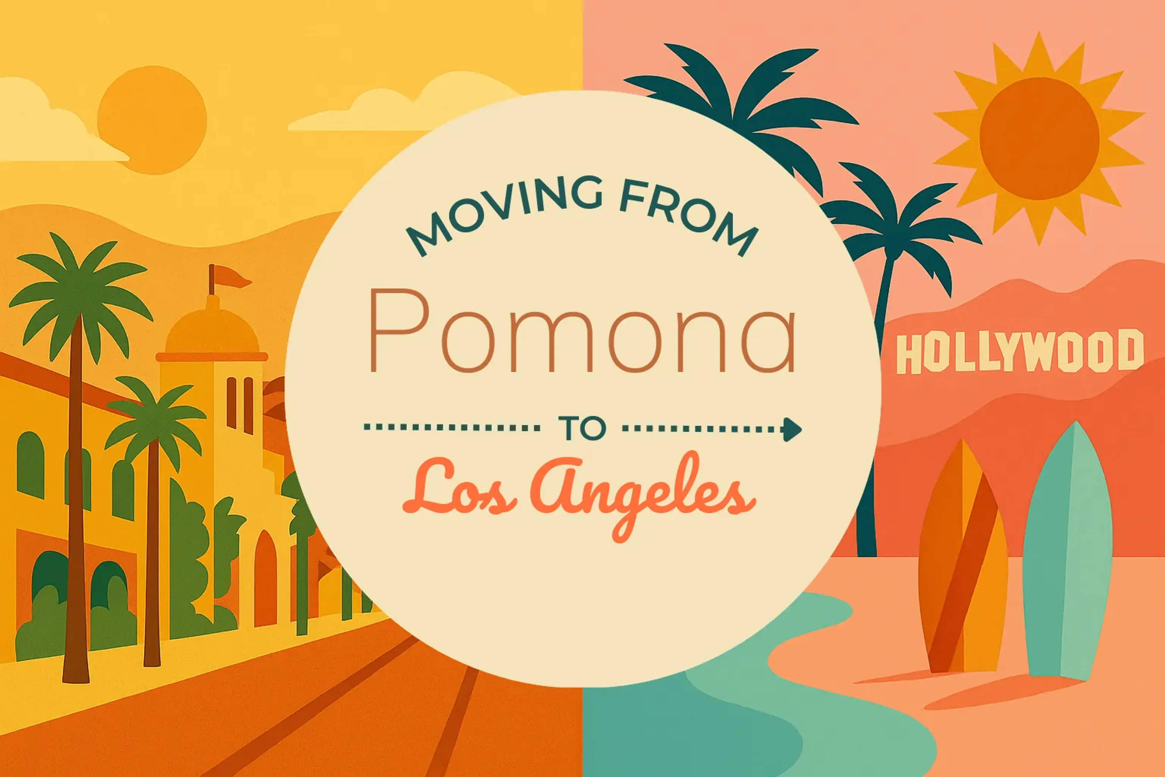 Side-by-side comparison of Pomona to Los Angeles moving companies