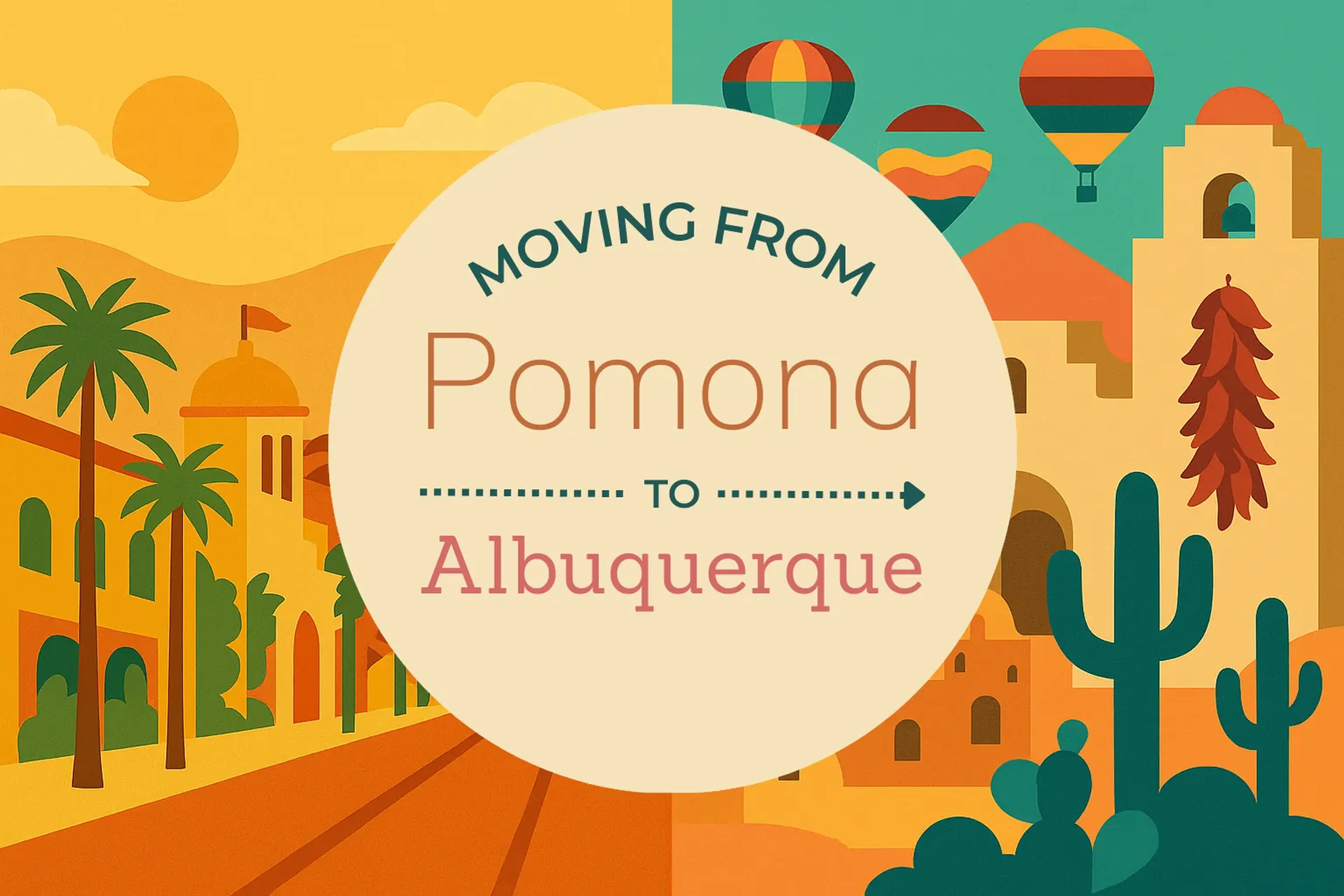 Side-by-side comparison of Pomona to Albuquerque moving companies