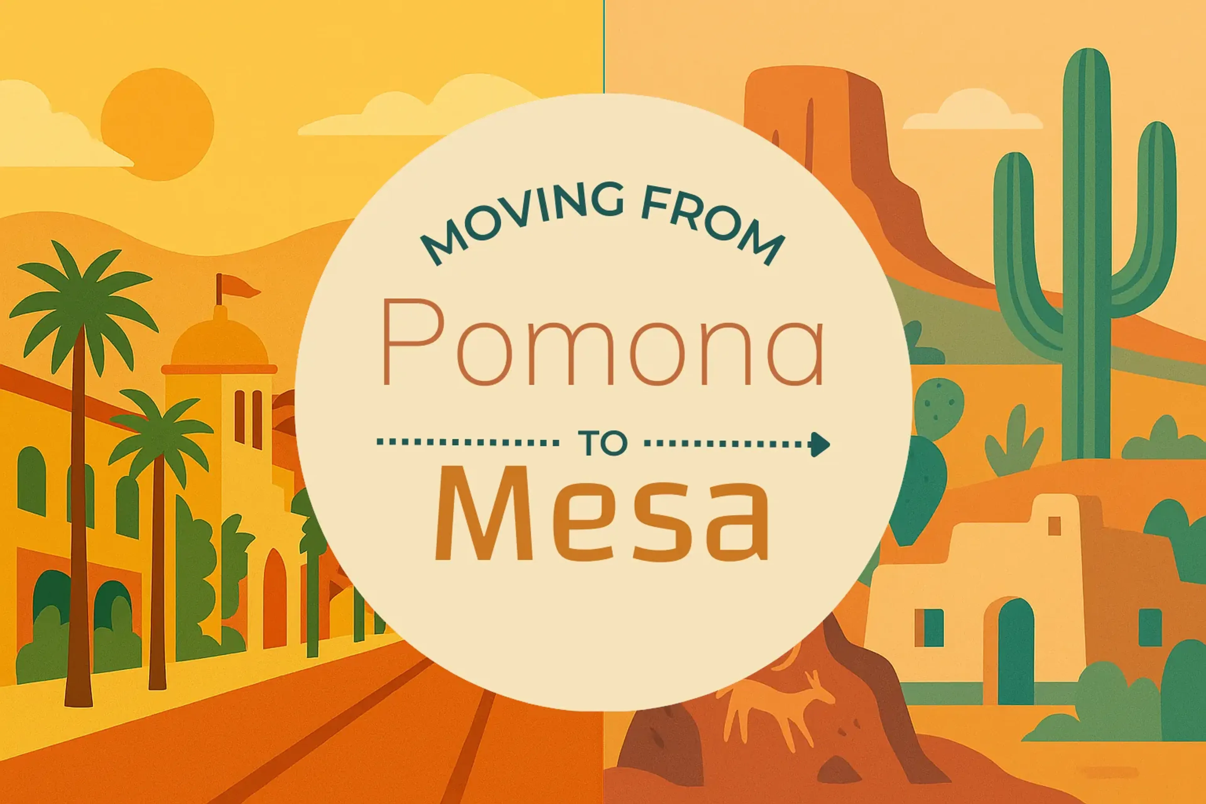 Side-by-side comparison of Pomona to Mesa moving companies