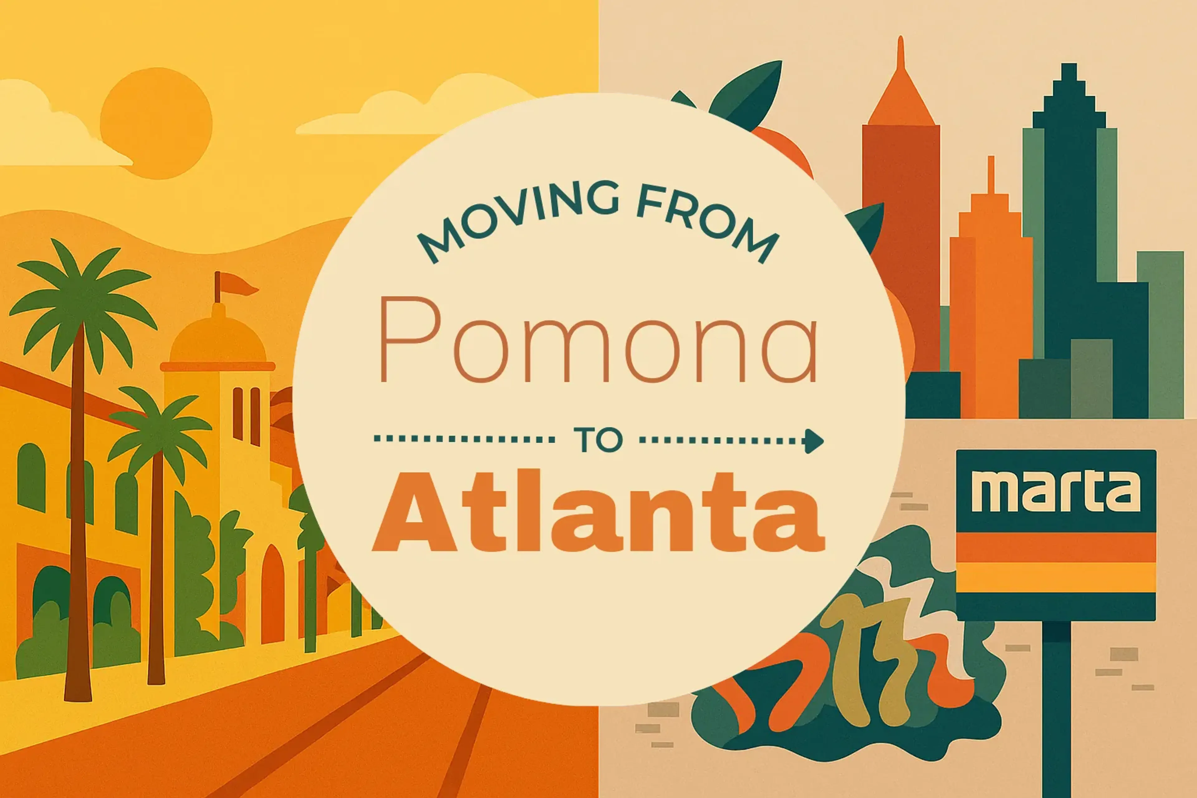 Side-by-side comparison of Pomona to Atlanta moving companies