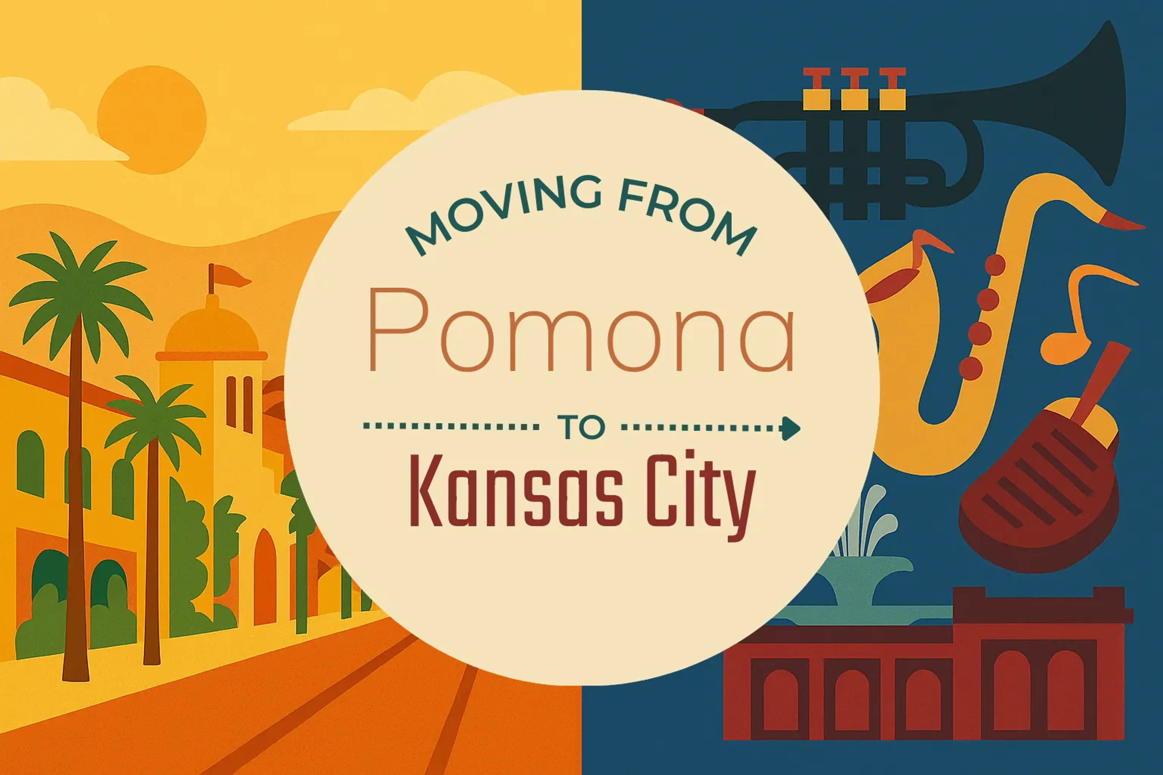 Side-by-side comparison of Pomona to Kansas City moving companies