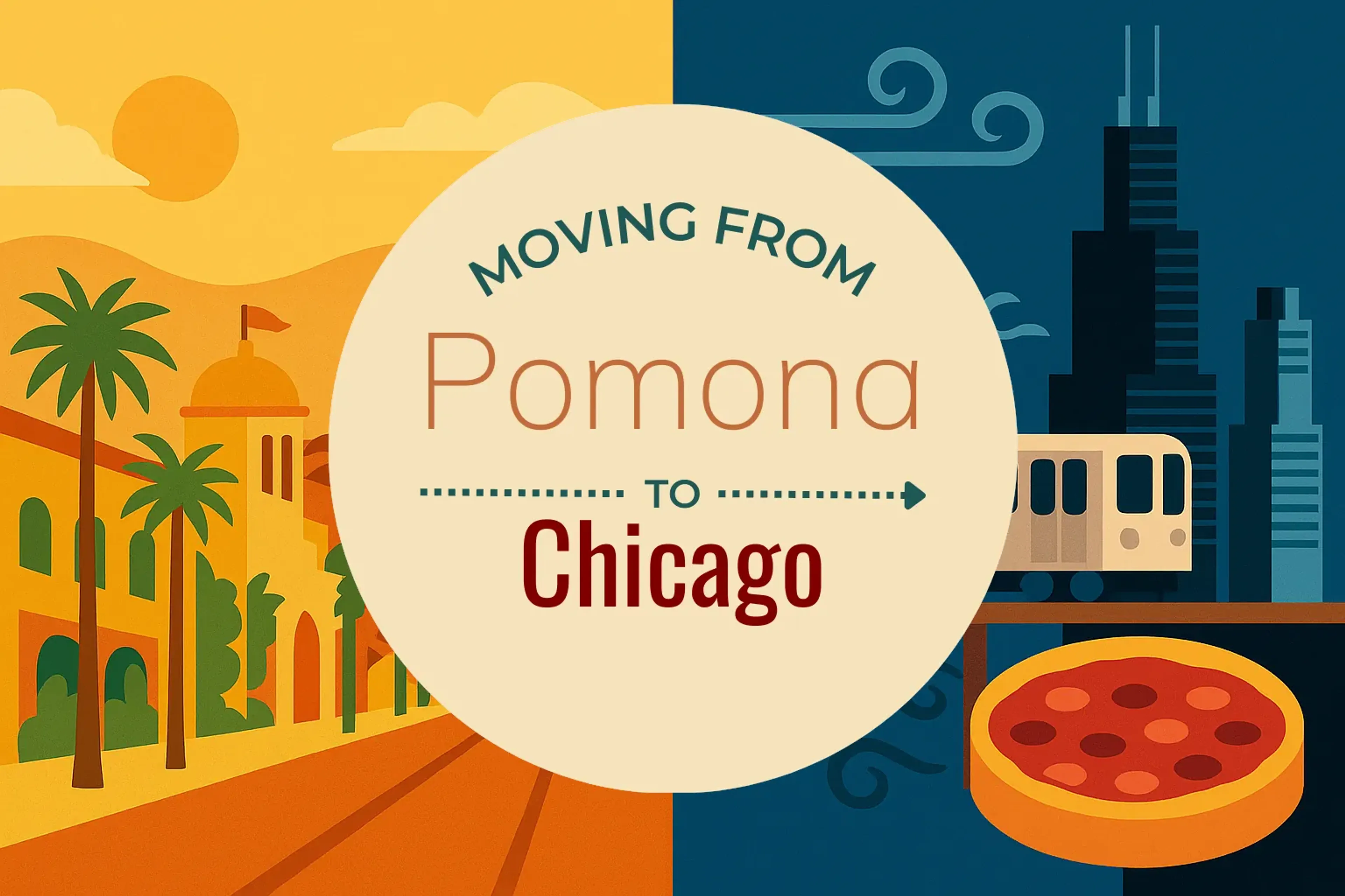 Side-by-side comparison of Pomona to Chicago moving companies