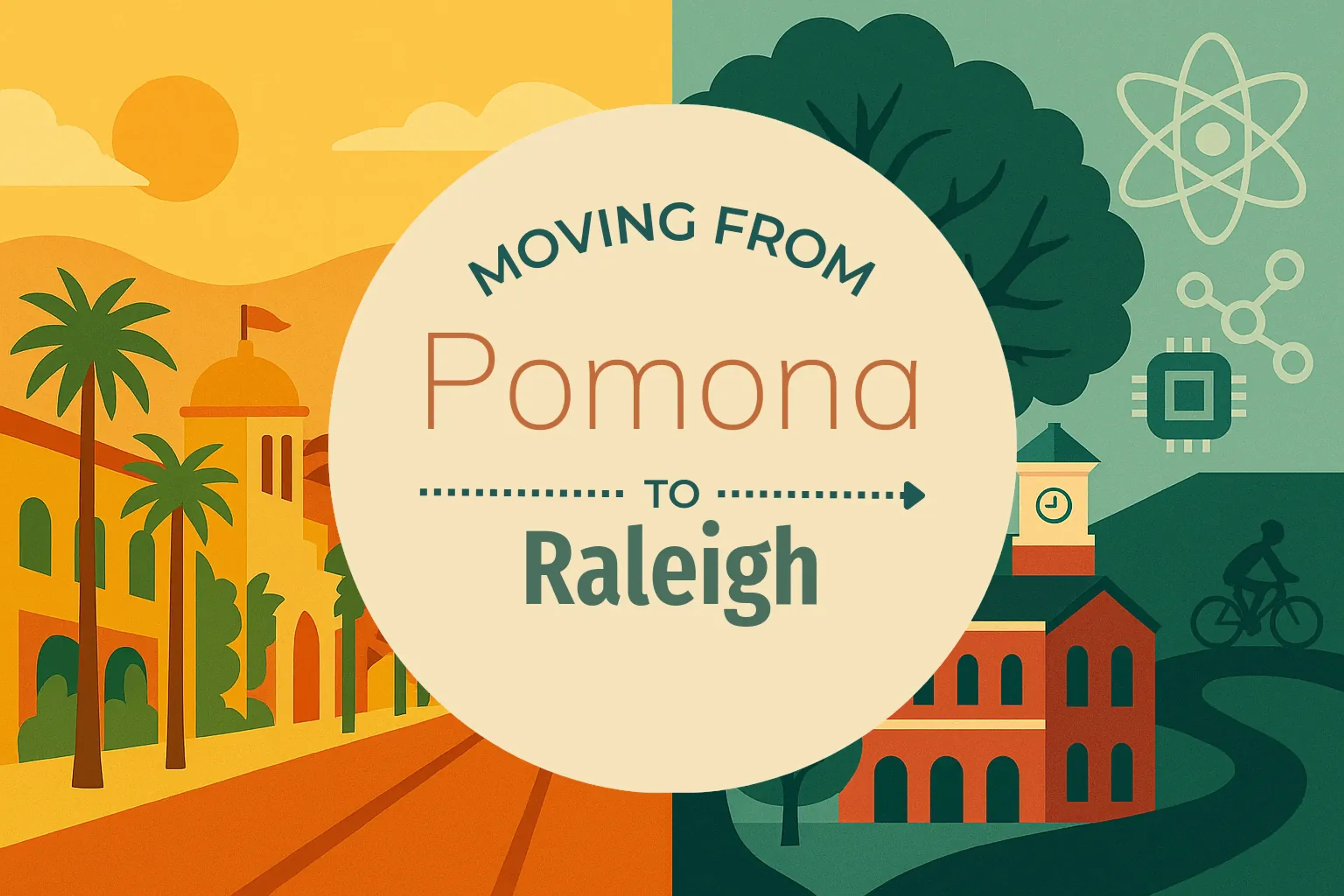 Side-by-side comparison of Pomona to Raleigh moving companies