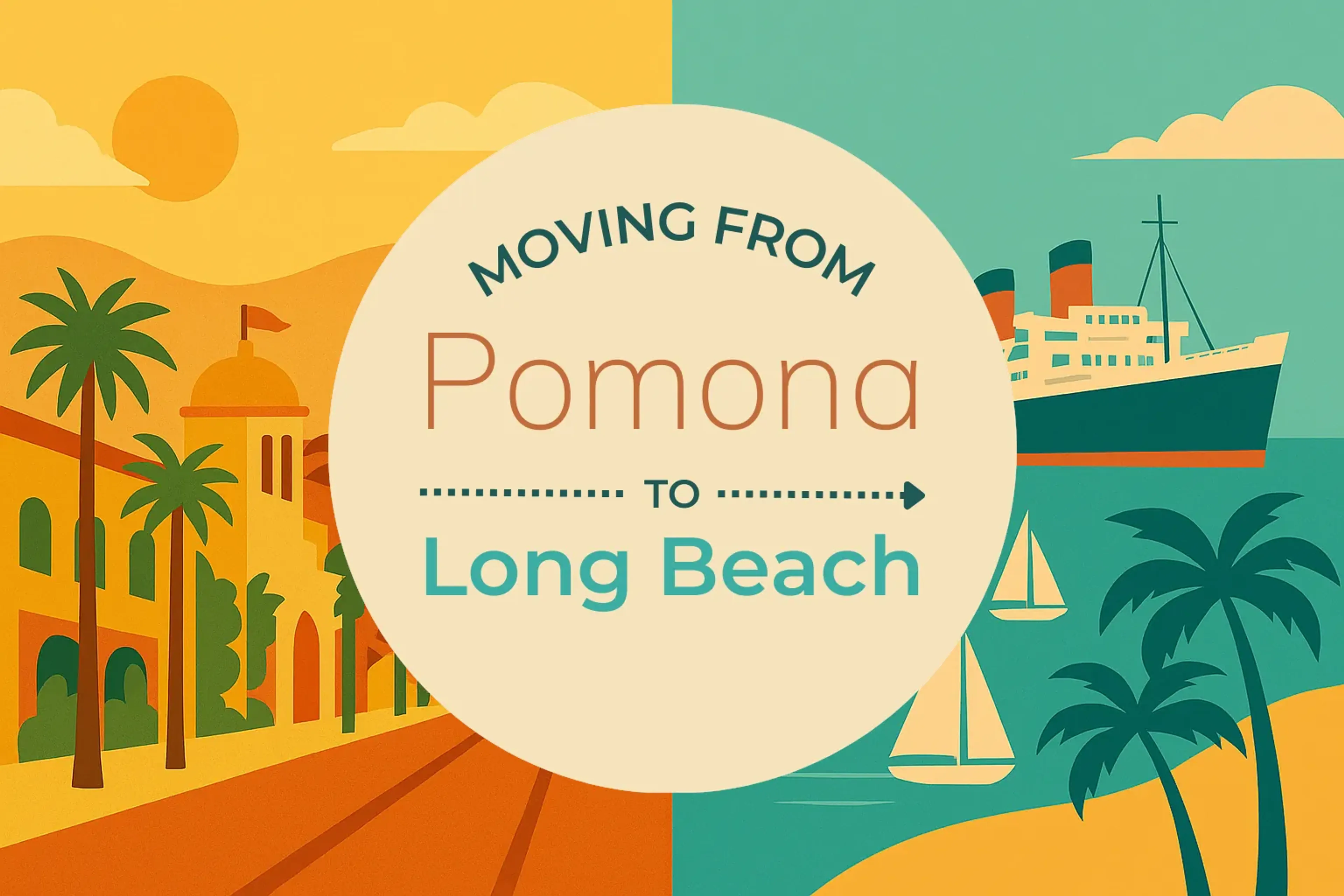 Side-by-side comparison of Pomona to Long Beach moving companies
