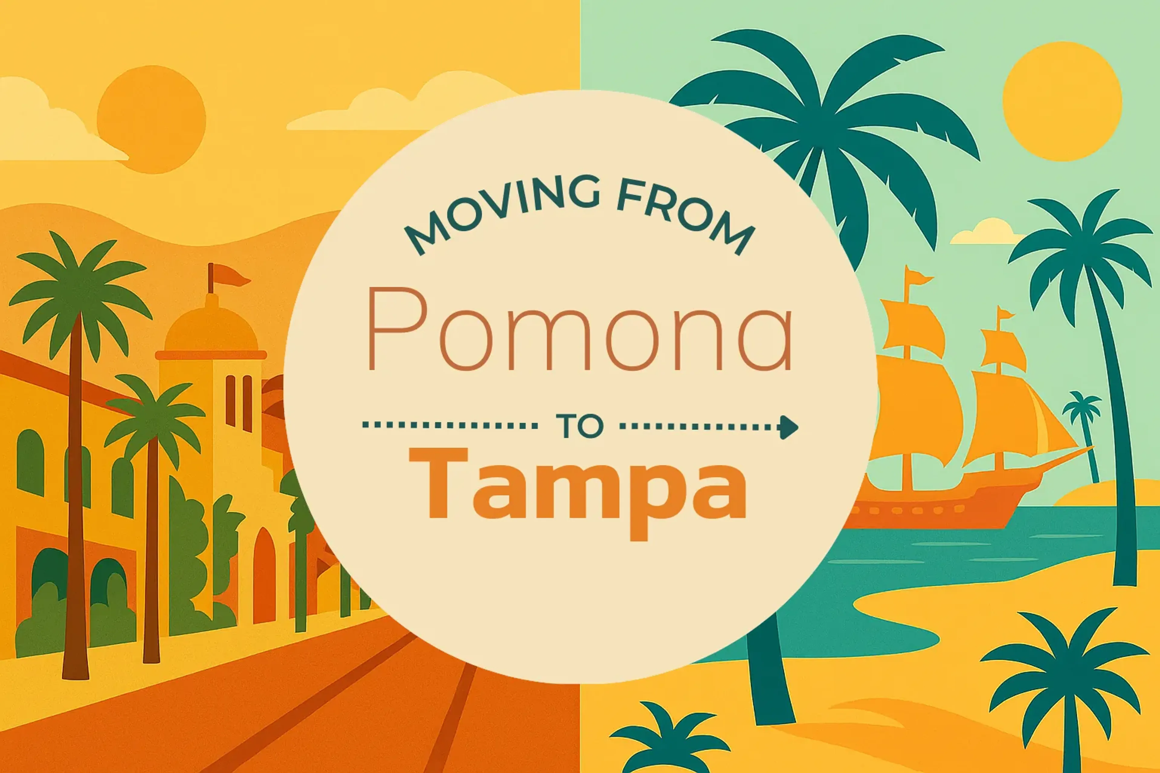 Side-by-side comparison of Pomona to Tampa moving companies