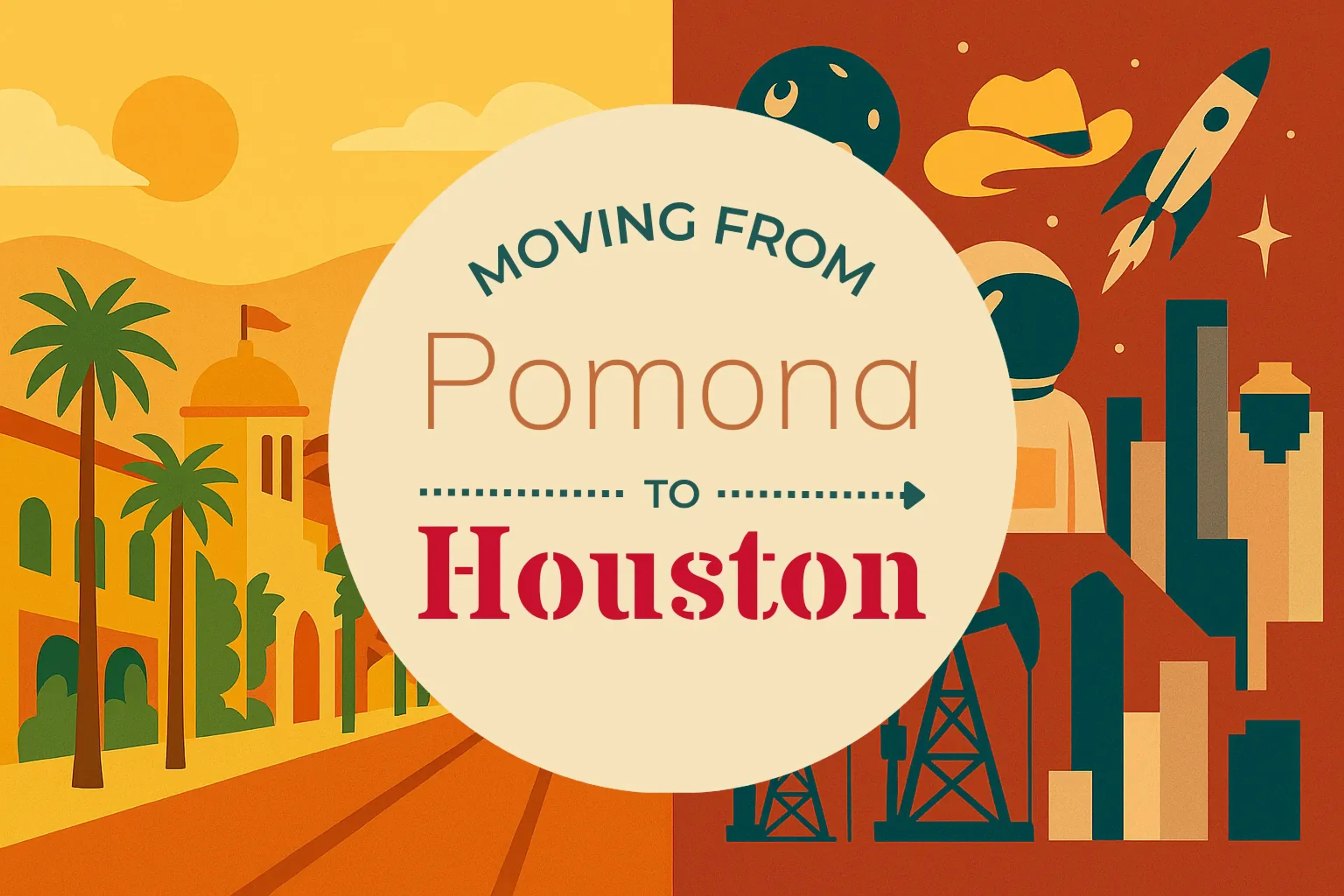 Side-by-side comparison of Pomona to Houston moving companies