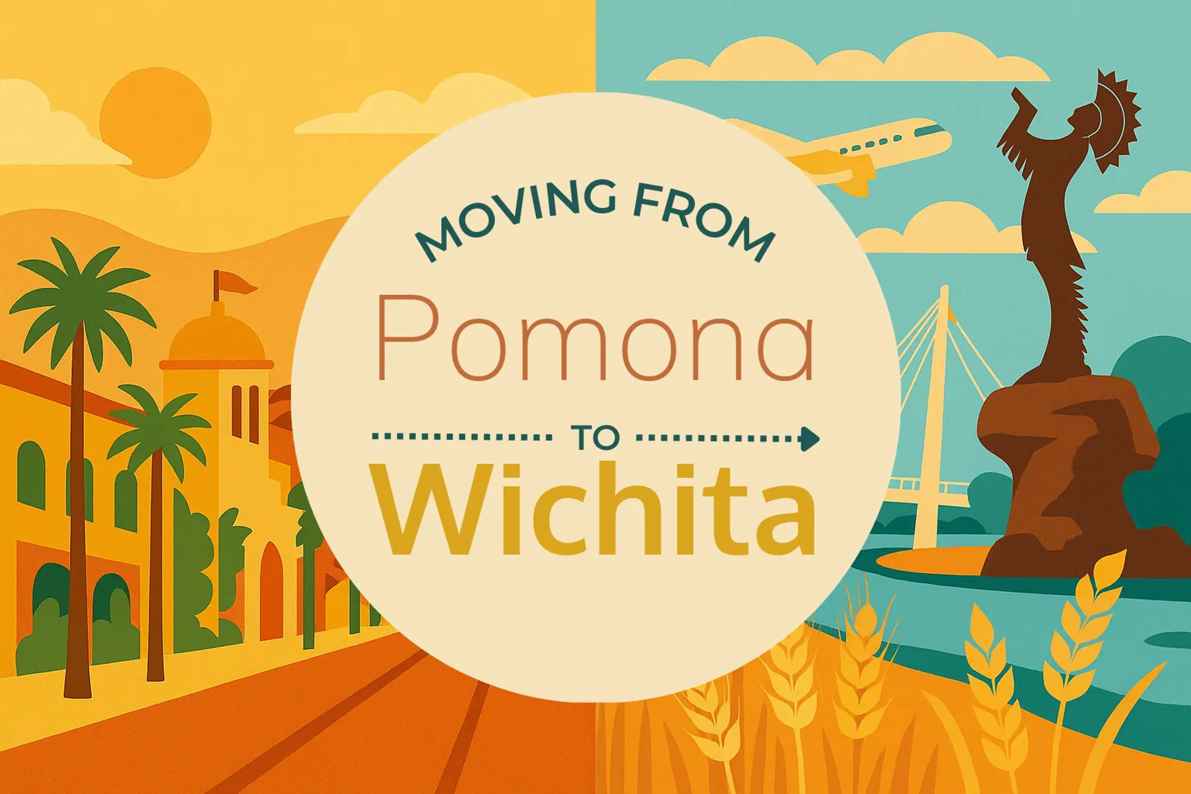 Side-by-side comparison of Pomona to Wichita moving companies