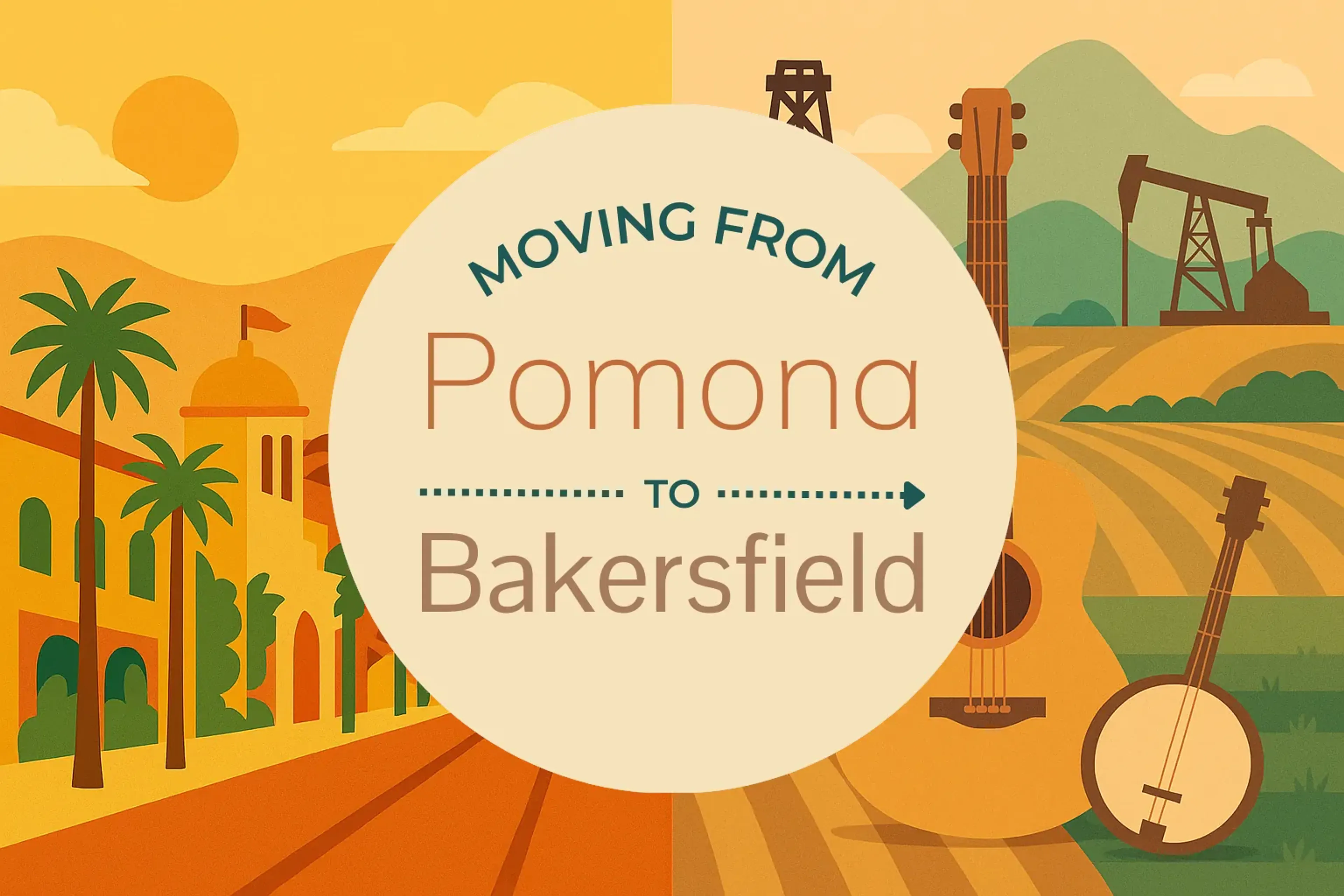 Side-by-side comparison of Pomona to Bakersfield moving companies