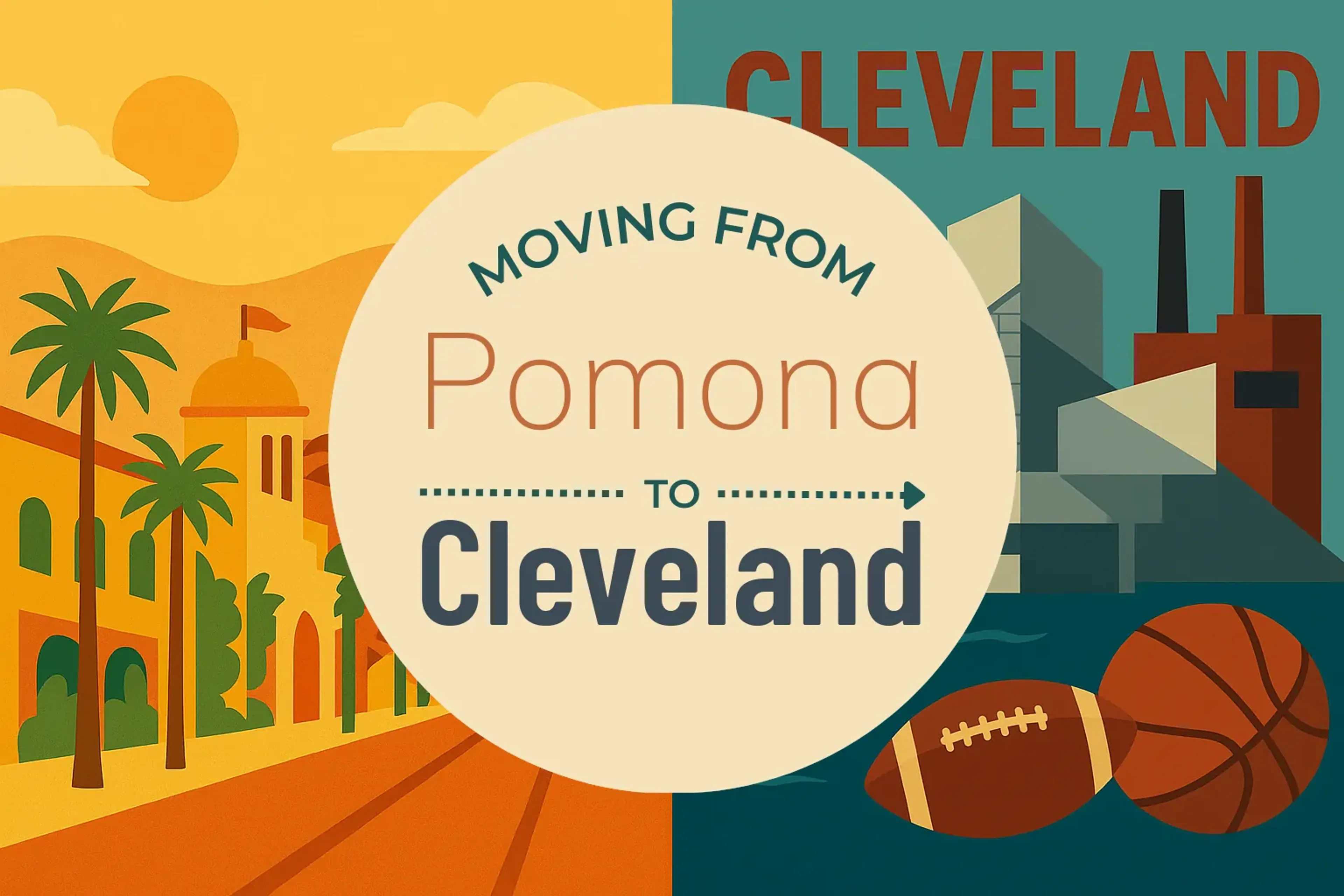 Side-by-side comparison of Pomona to Cleveland moving companies