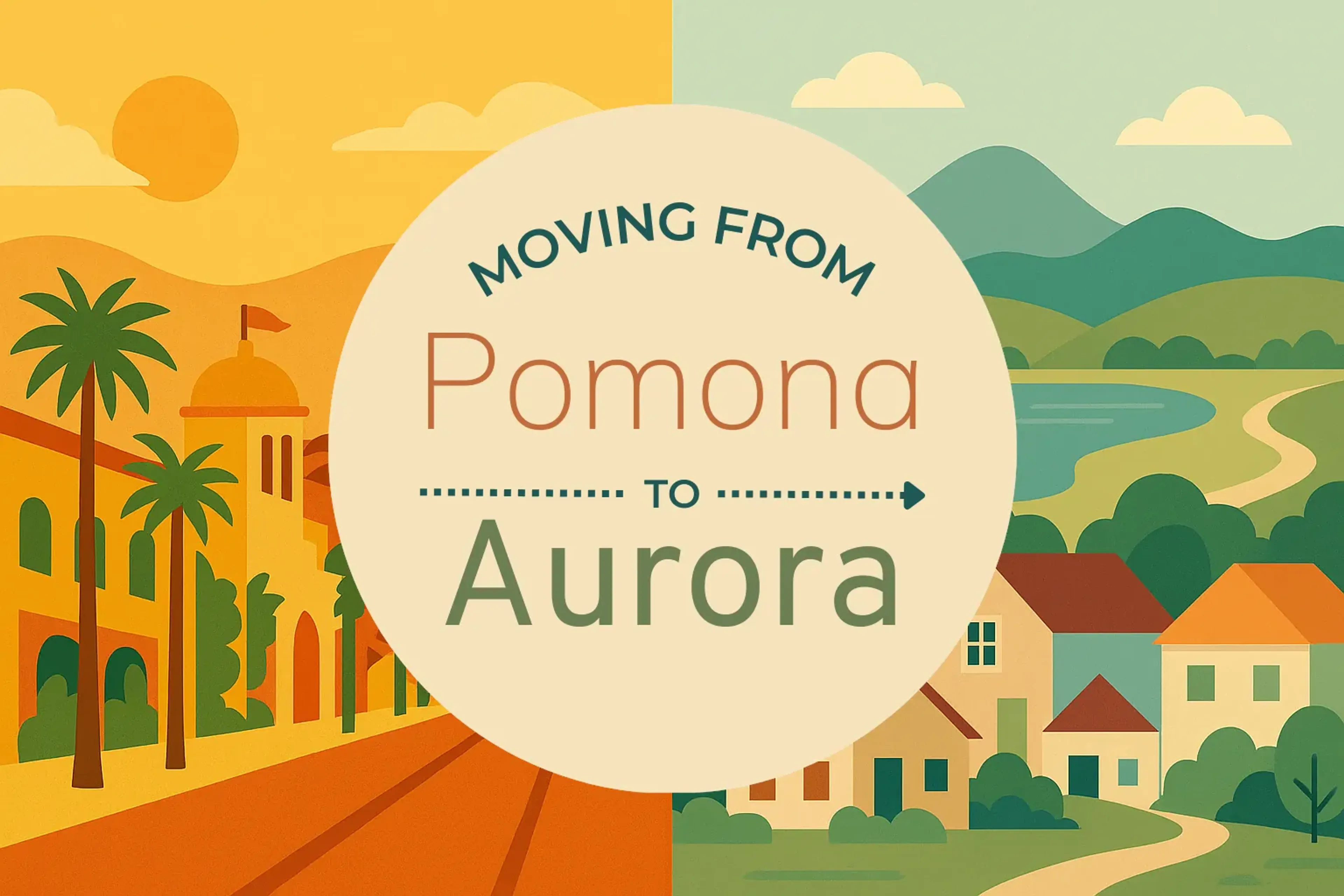 Side-by-side comparison of Pomona to Aurora moving companies