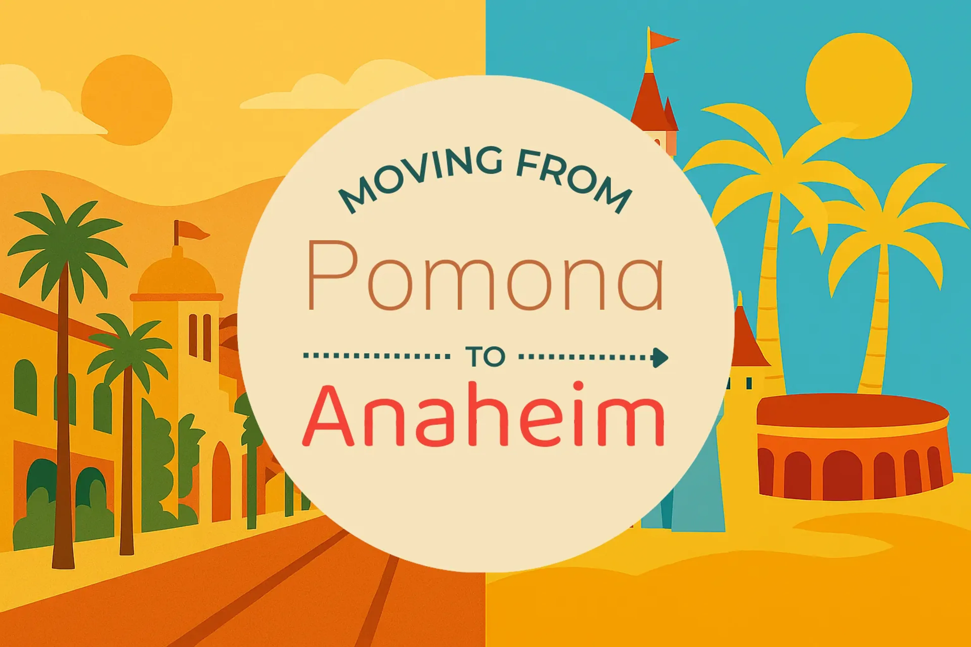 Side-by-side comparison of Pomona to Anaheim moving companies