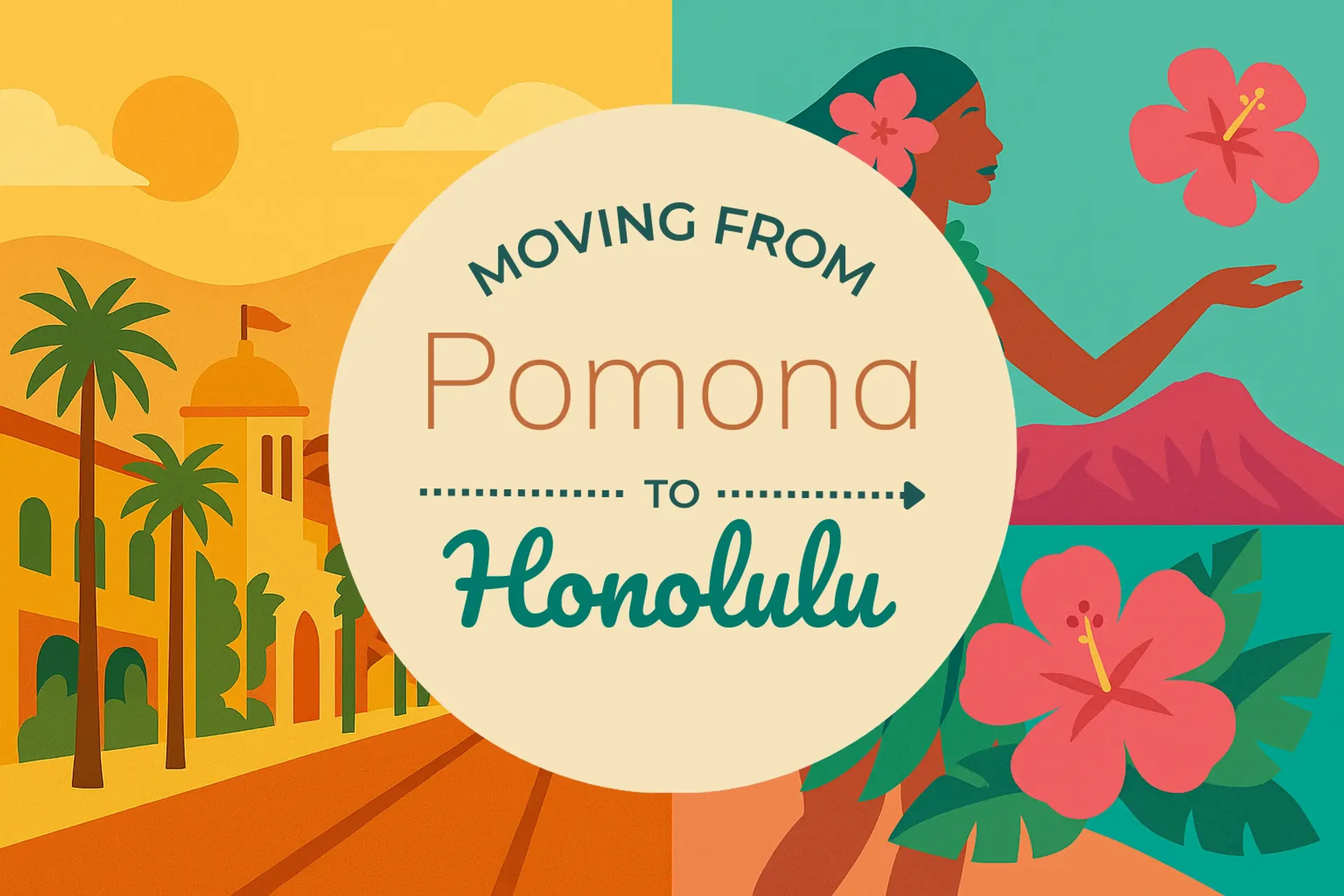Side-by-side comparison of Pomona to Honolulu moving companies