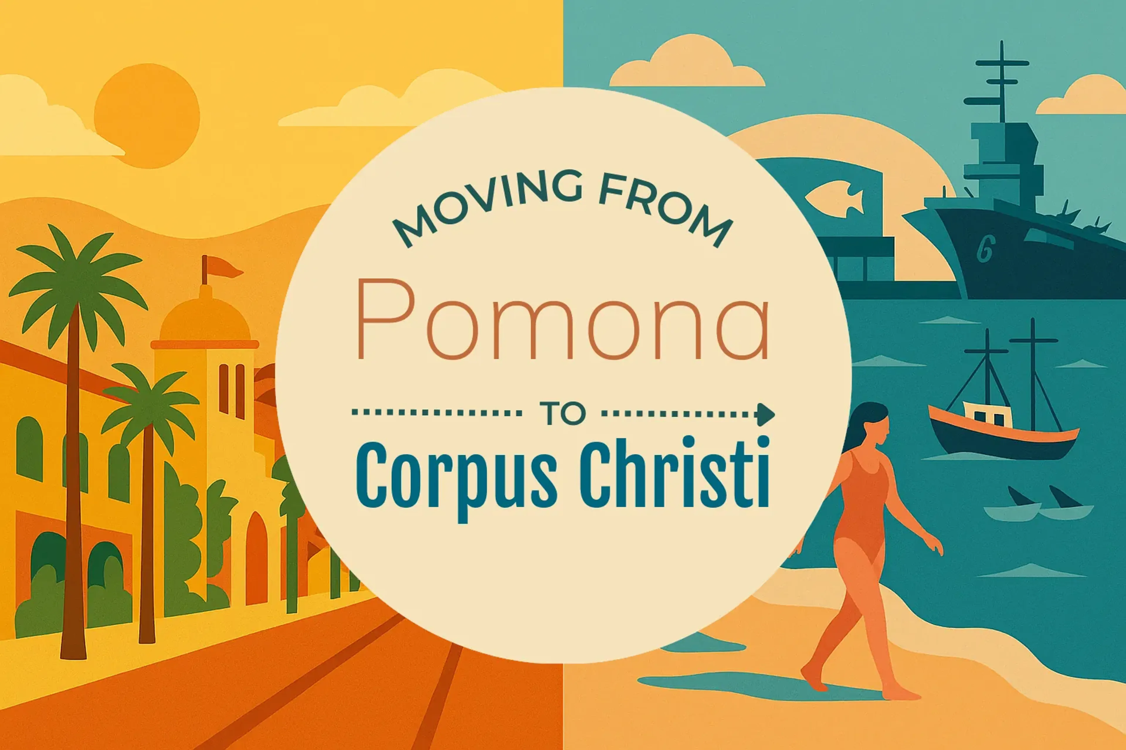 Side-by-side comparison of Pomona to Corpus Christi moving companies