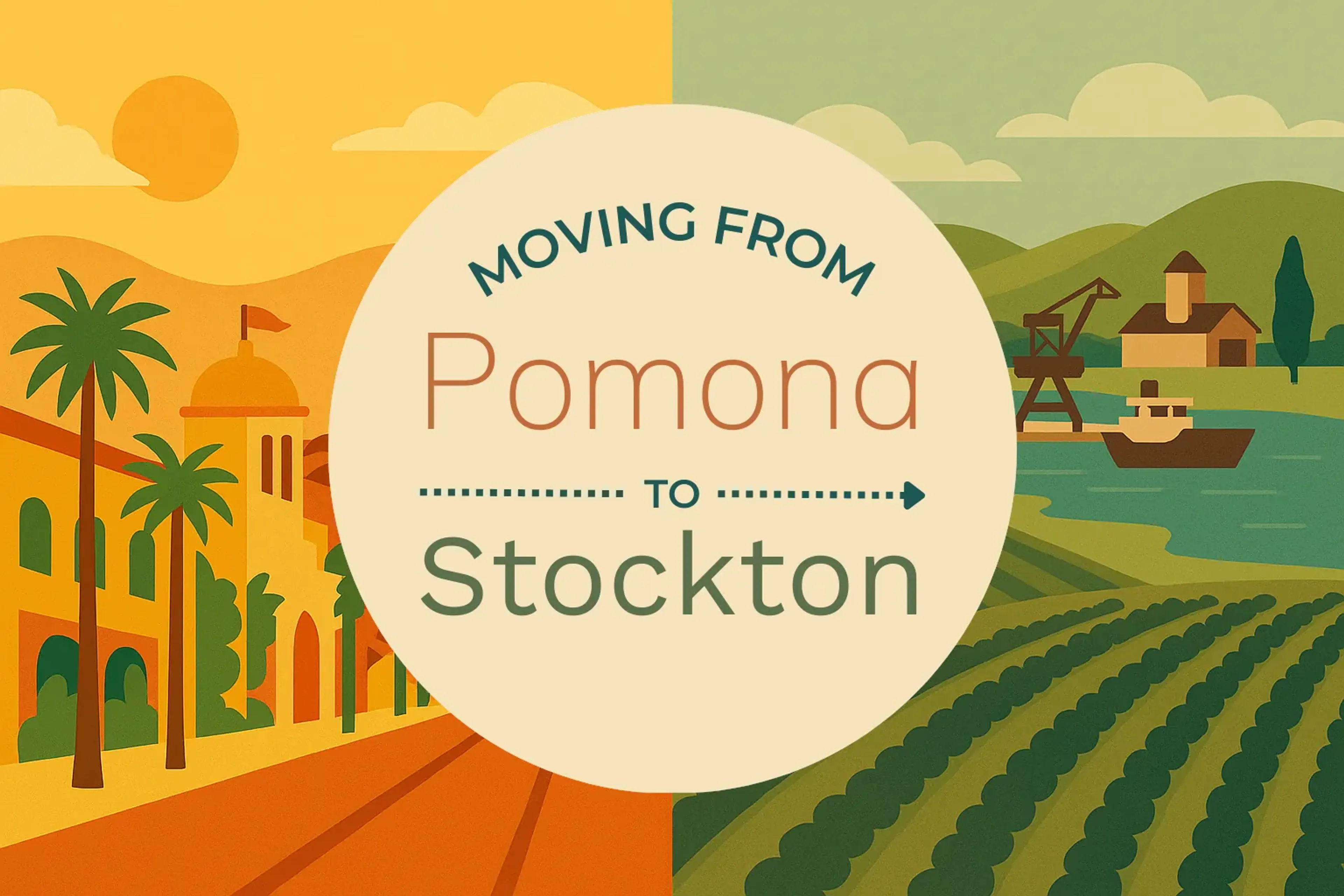 Side-by-side comparison of Pomona to Stockton moving companies