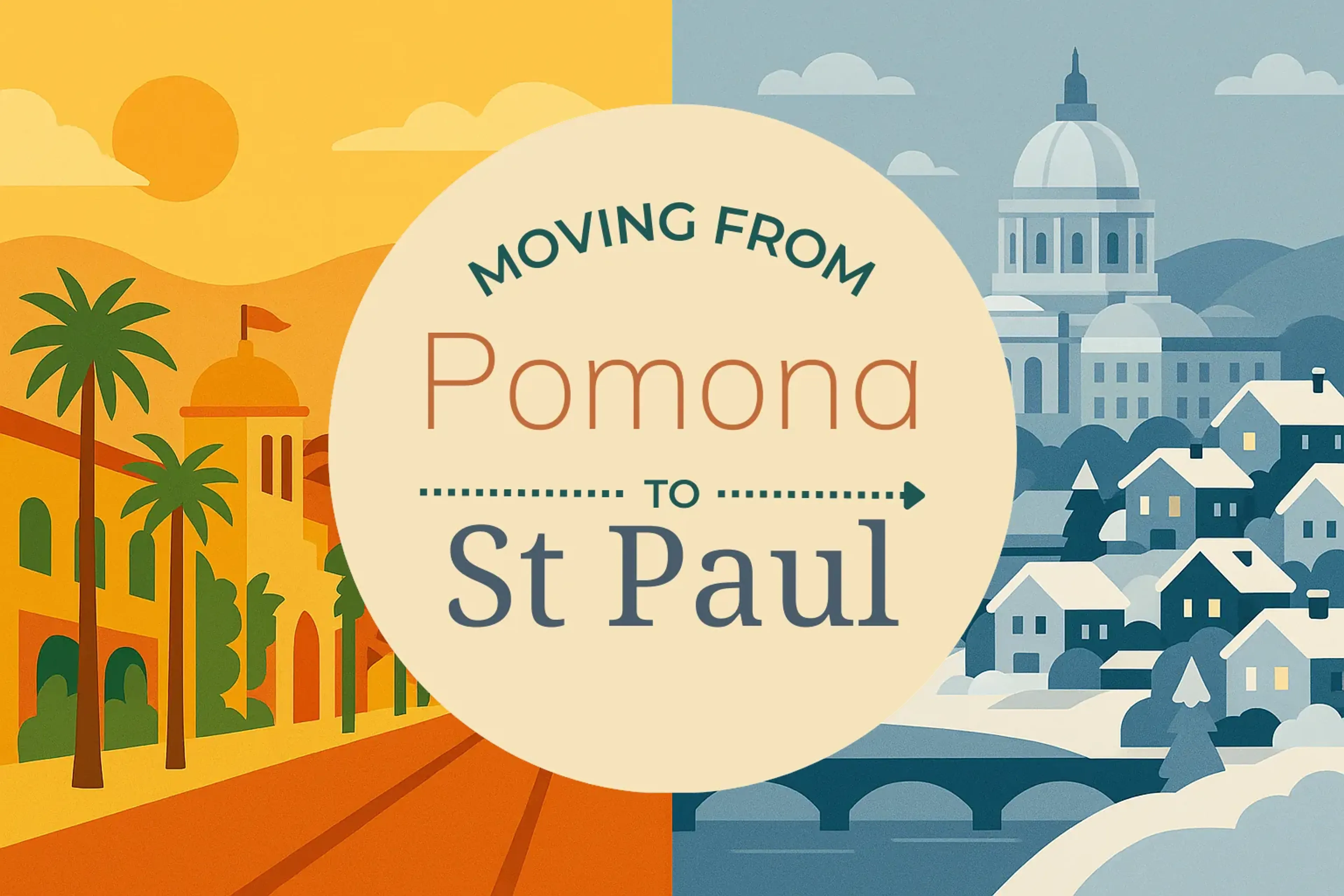 Side-by-side comparison of Pomona to St. Paul moving companies