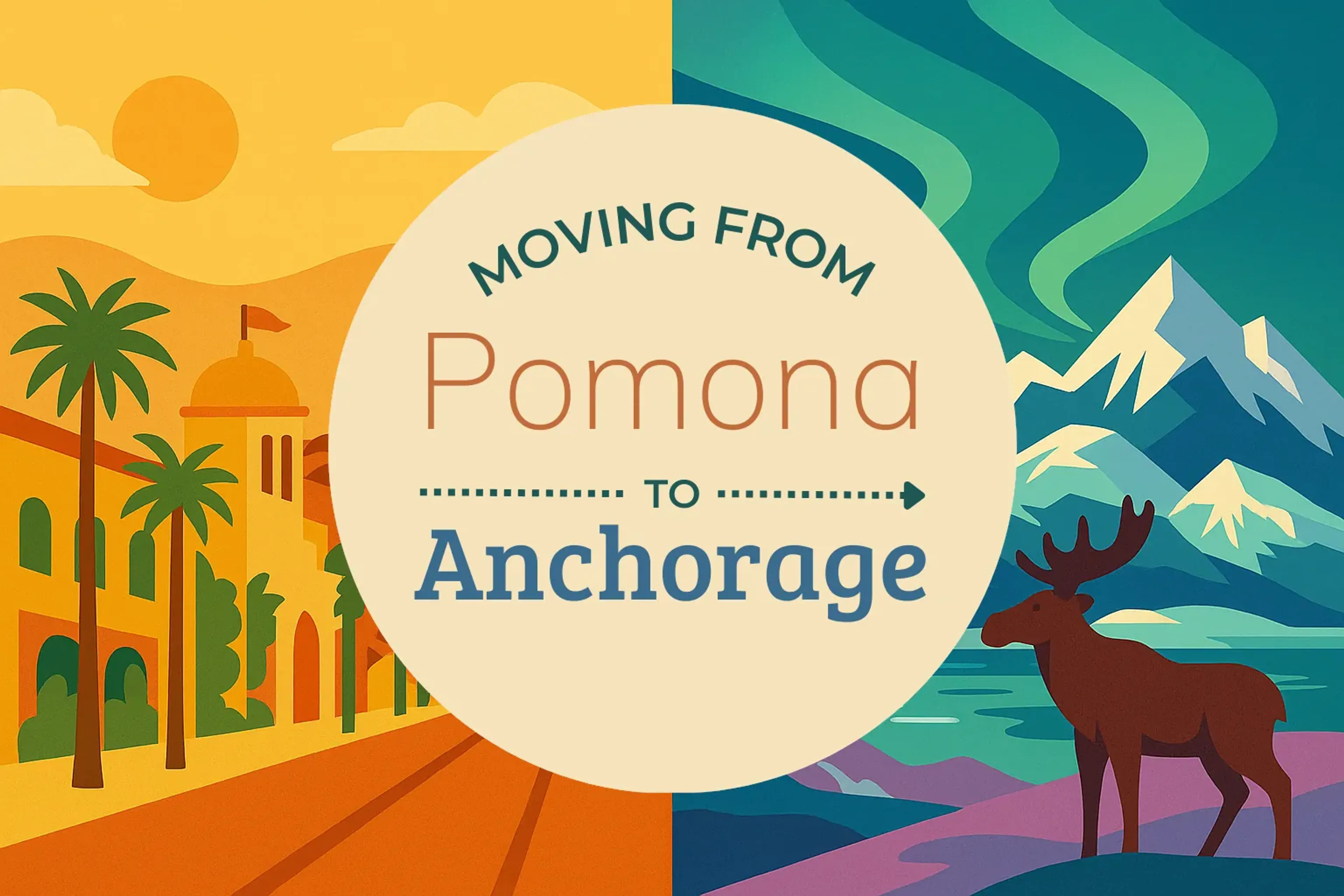 Side-by-side comparison of Pomona to Anchorage moving companies