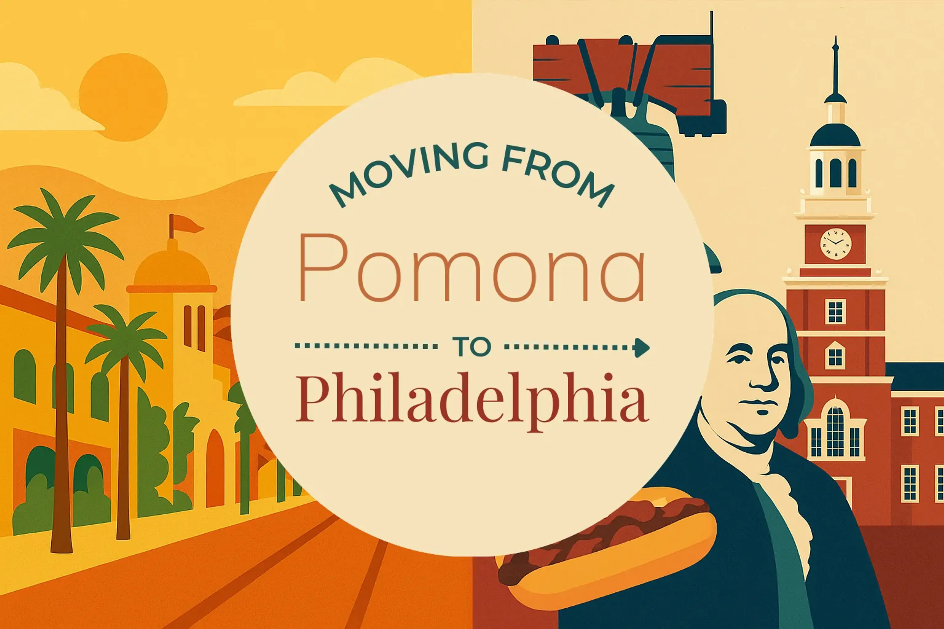 Side-by-side comparison of Pomona to Philadelphia moving companies