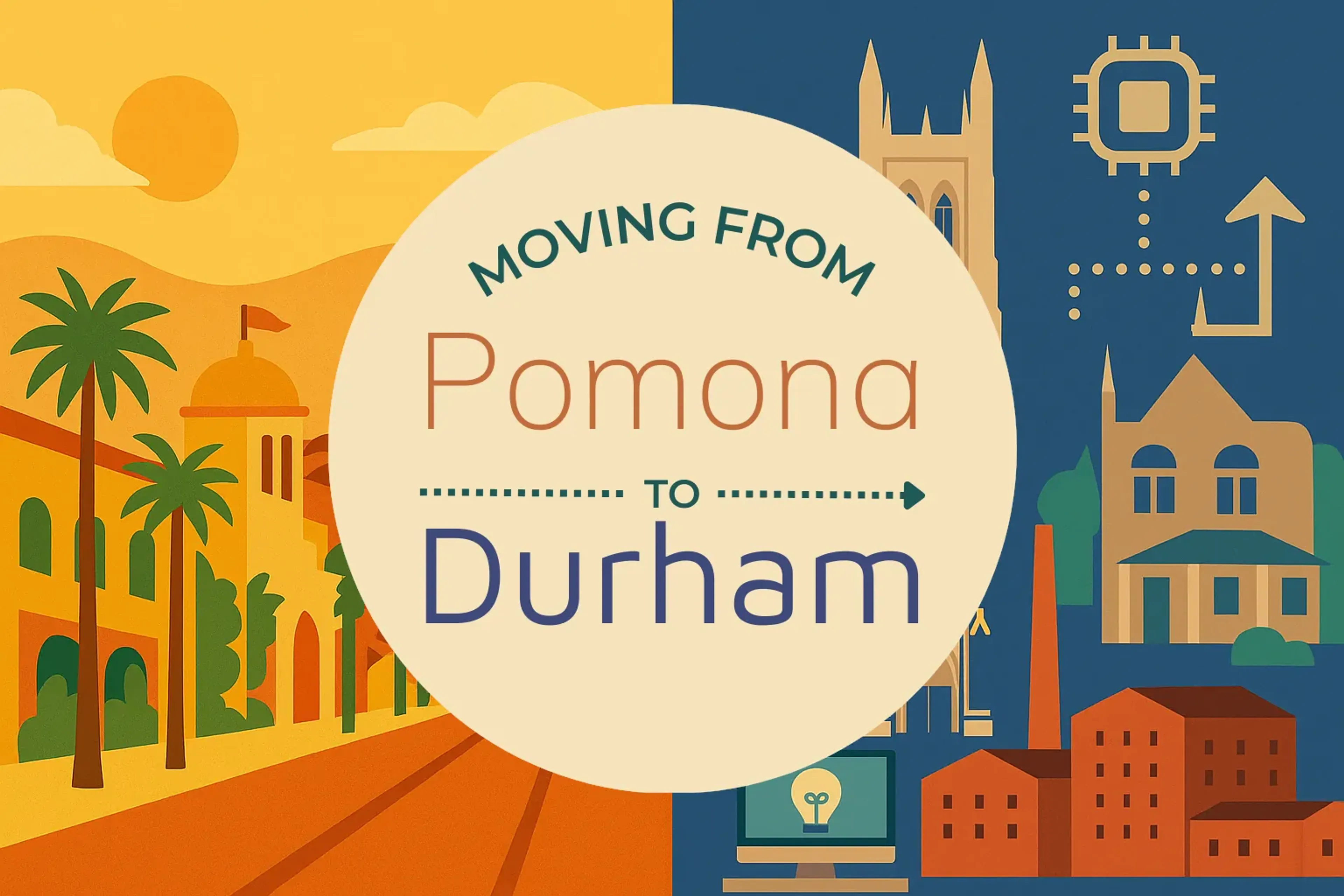 Side-by-side comparison of Pomona to Durham moving companies