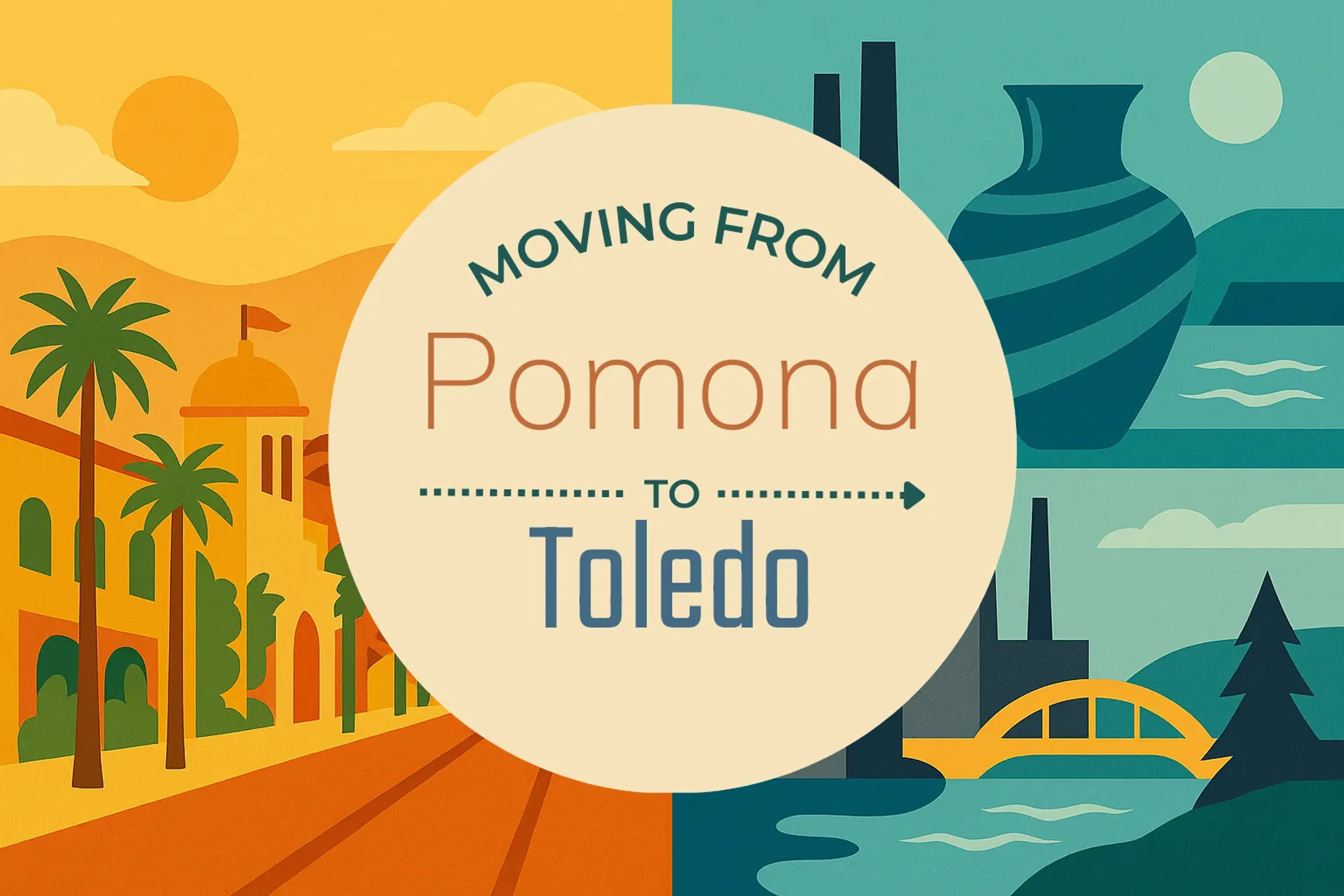 Side-by-side comparison of Pomona to Toledo moving companies