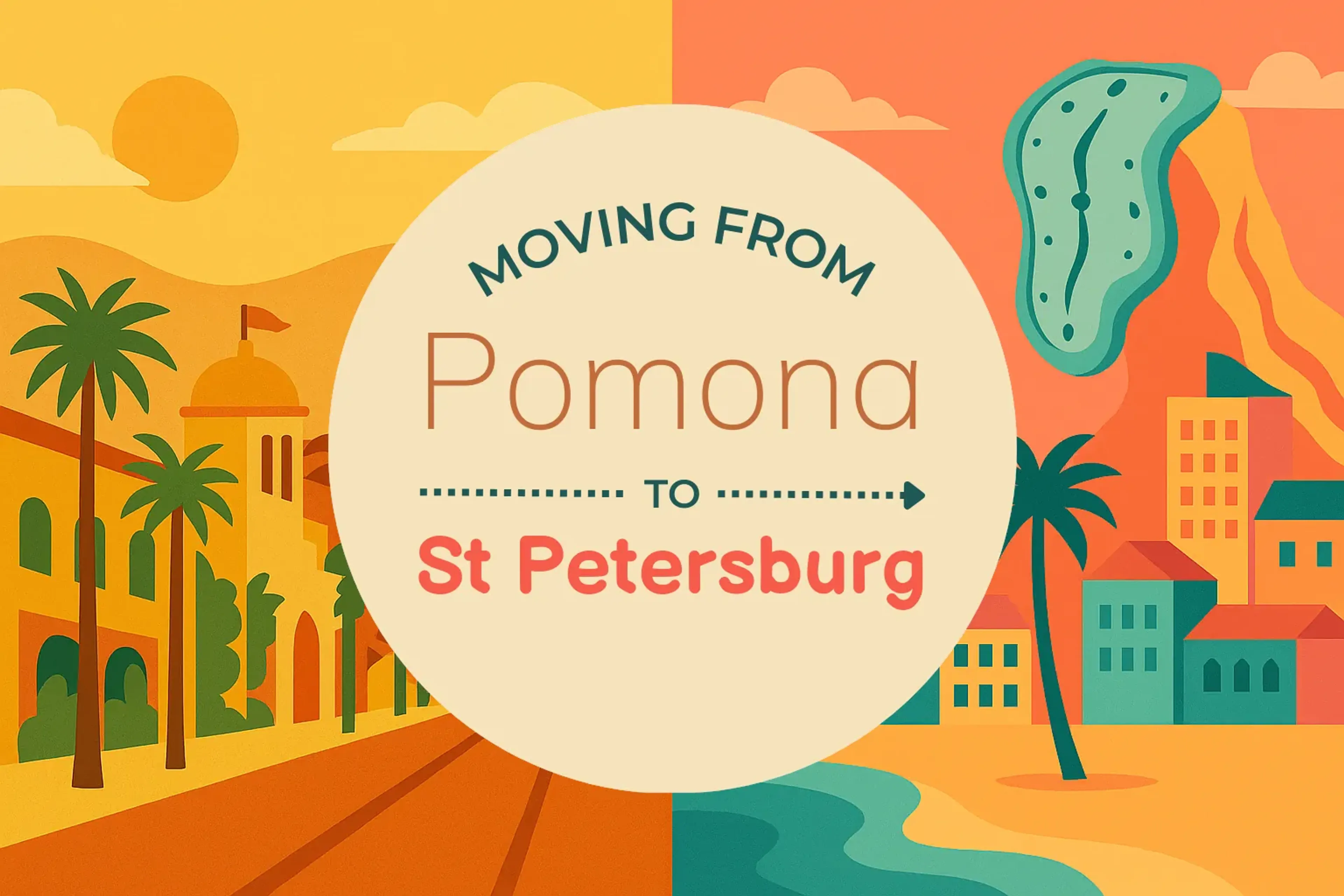 Side-by-side comparison of Pomona to St. Petersburg moving companies