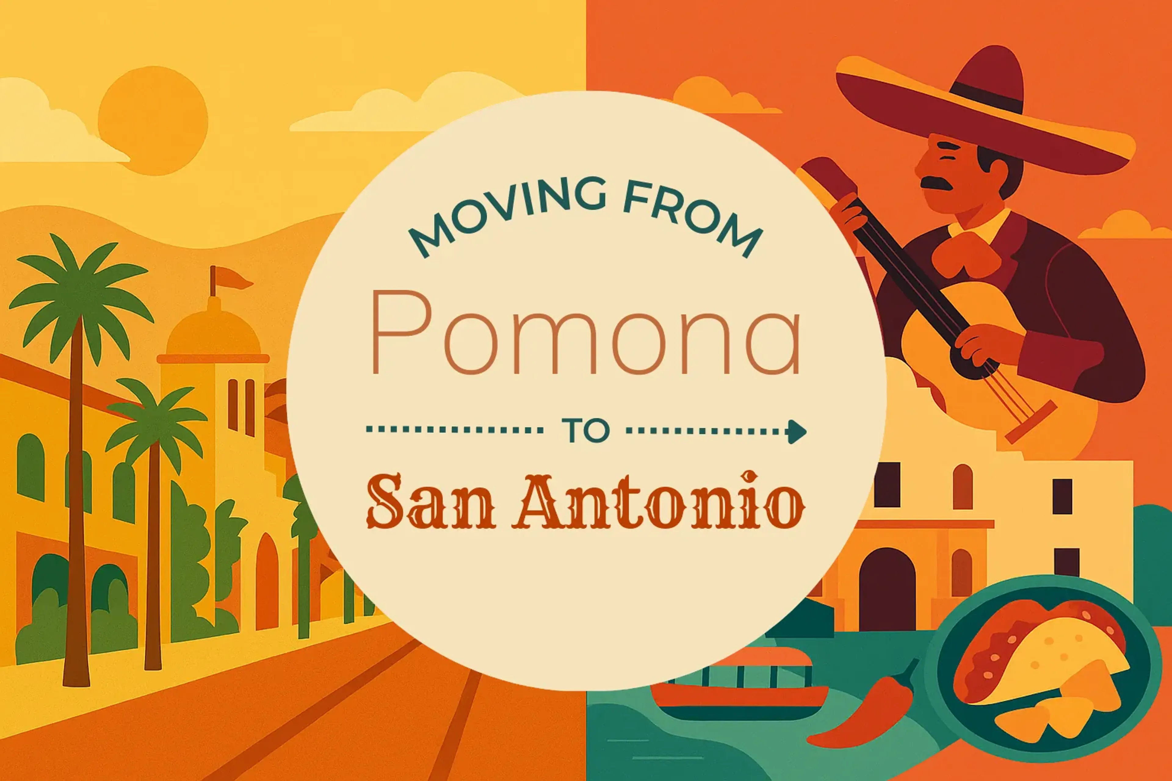 Side-by-side comparison of Pomona to San Antonio moving companies