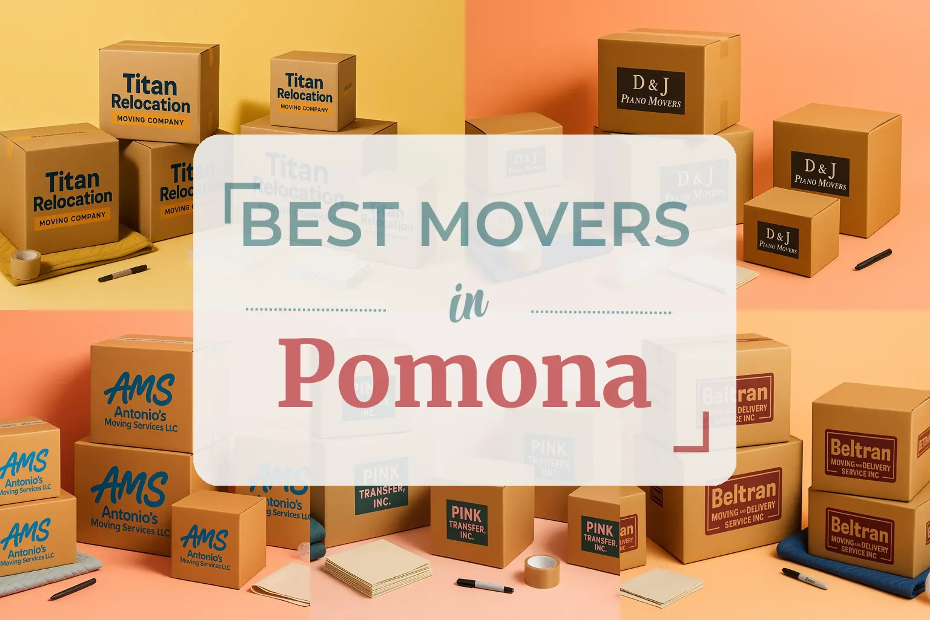 Side-by-side comparison of Pomona moving companies