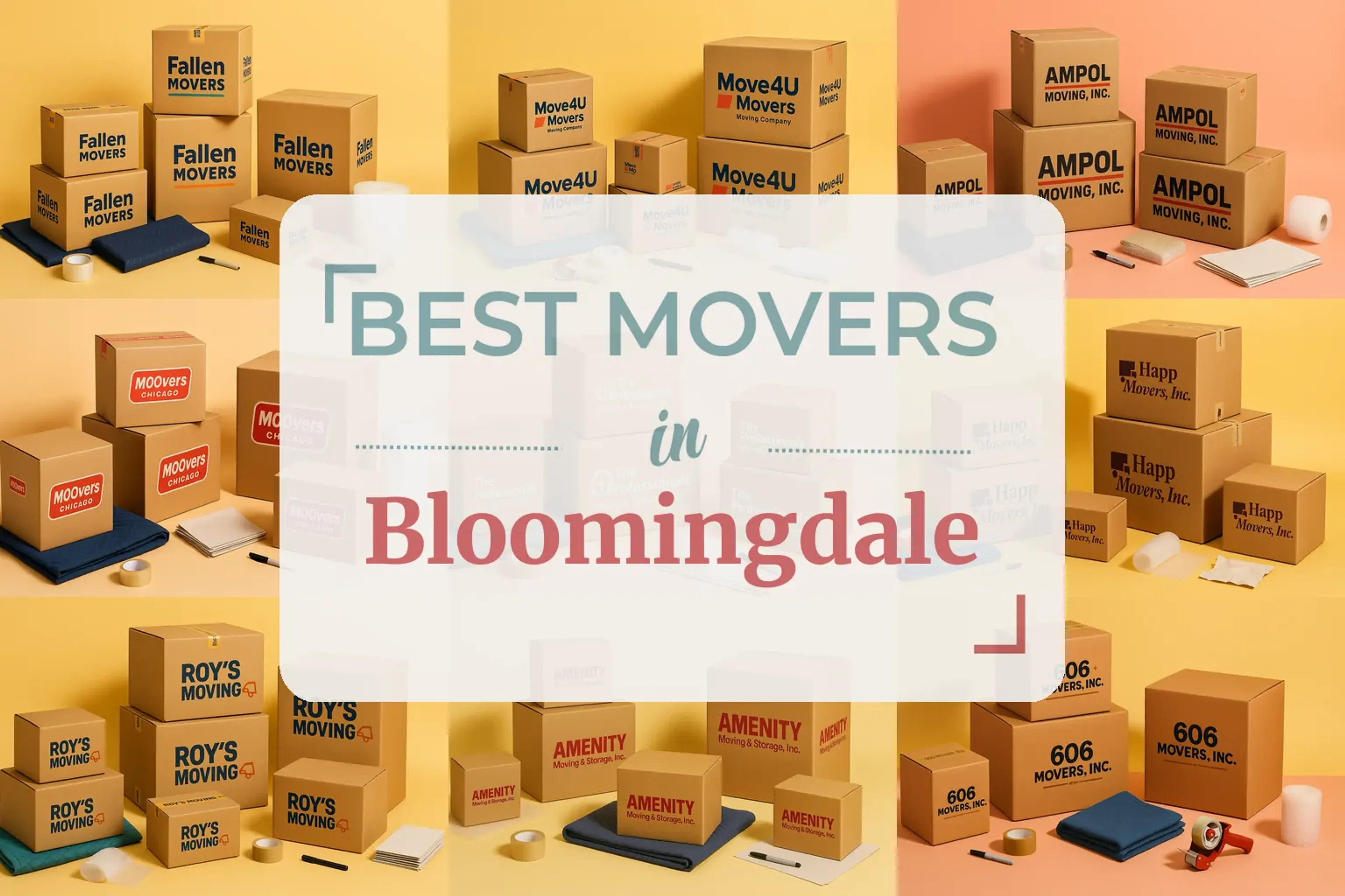 Side-by-side comparison of Bloomingdale moving companies