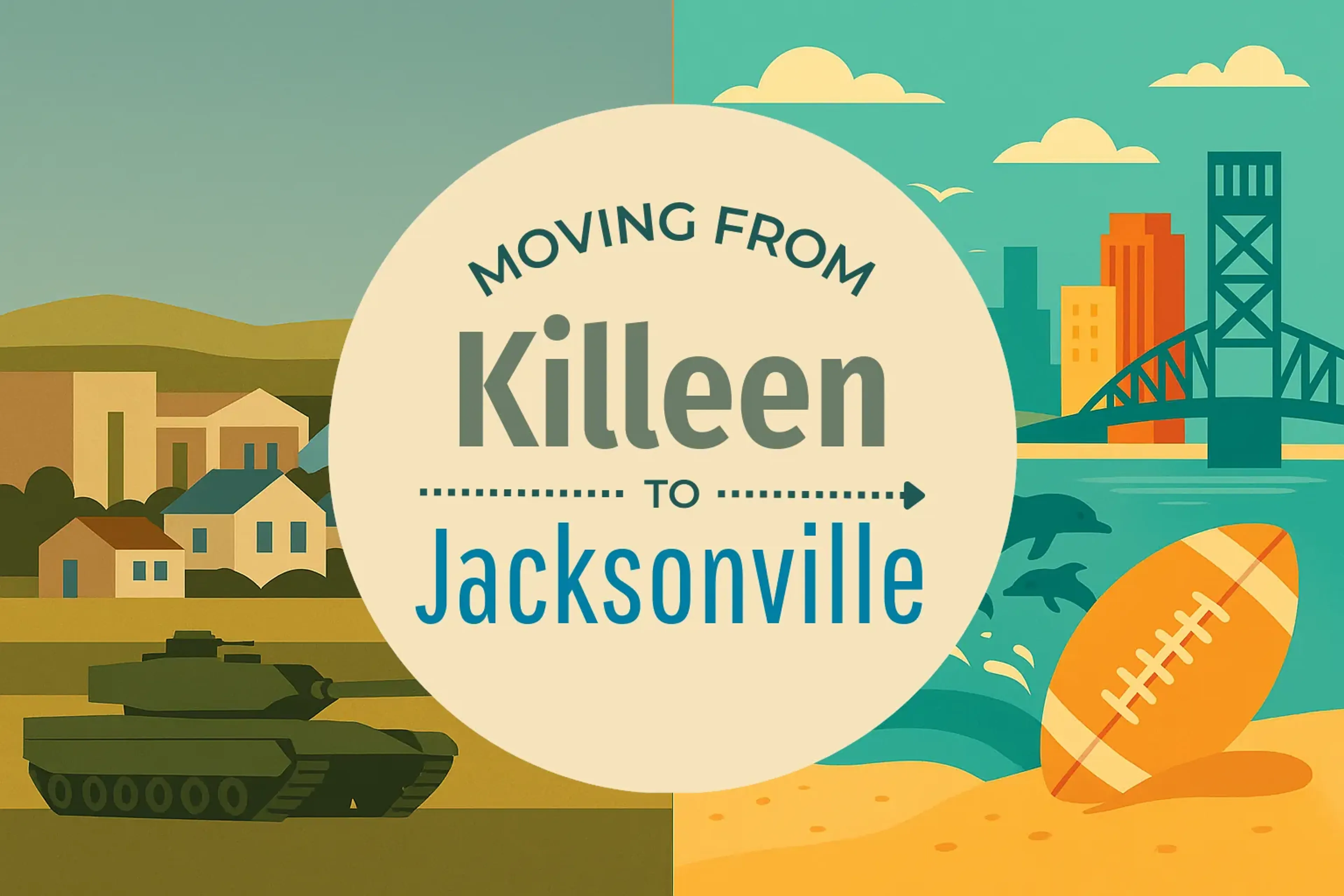 Side-by-side comparison of Killeen to Jacksonville moving companies