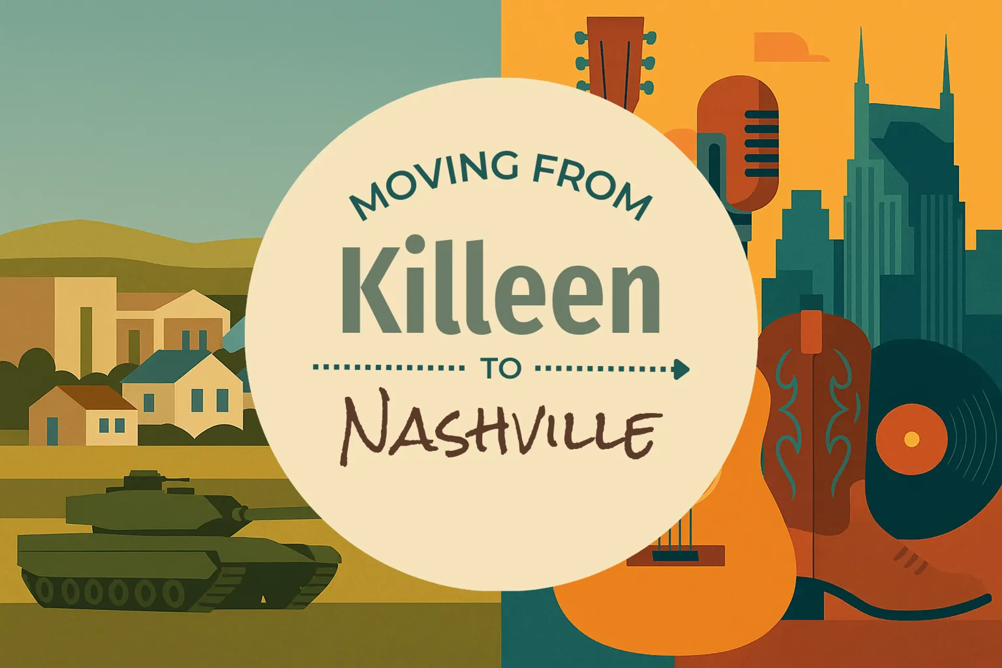 Side-by-side comparison of Killeen to Nashville moving companies