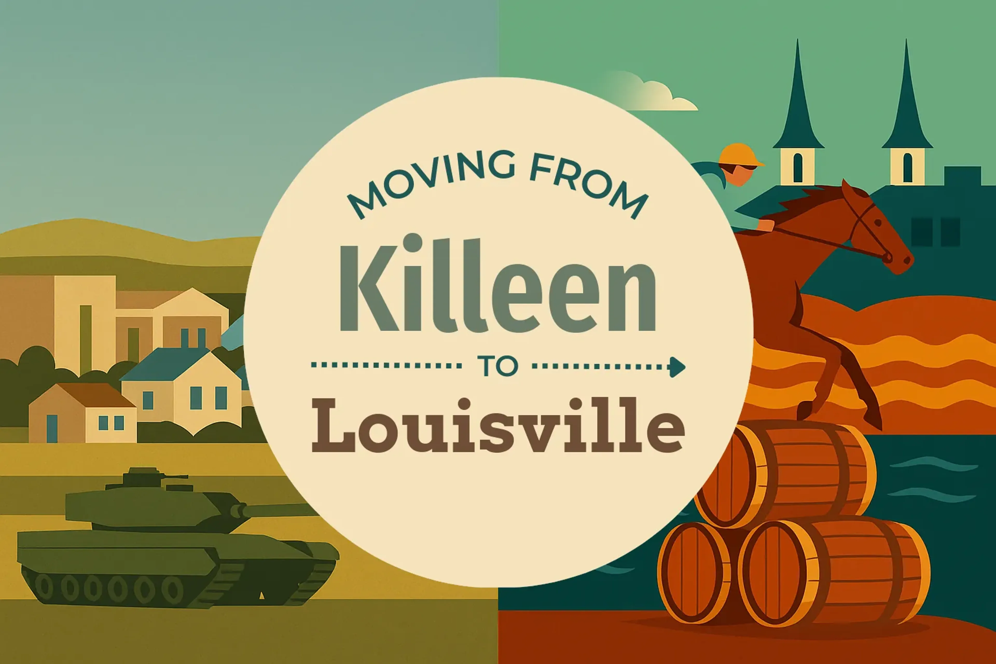 Side-by-side comparison of Killeen to Louisville moving companies