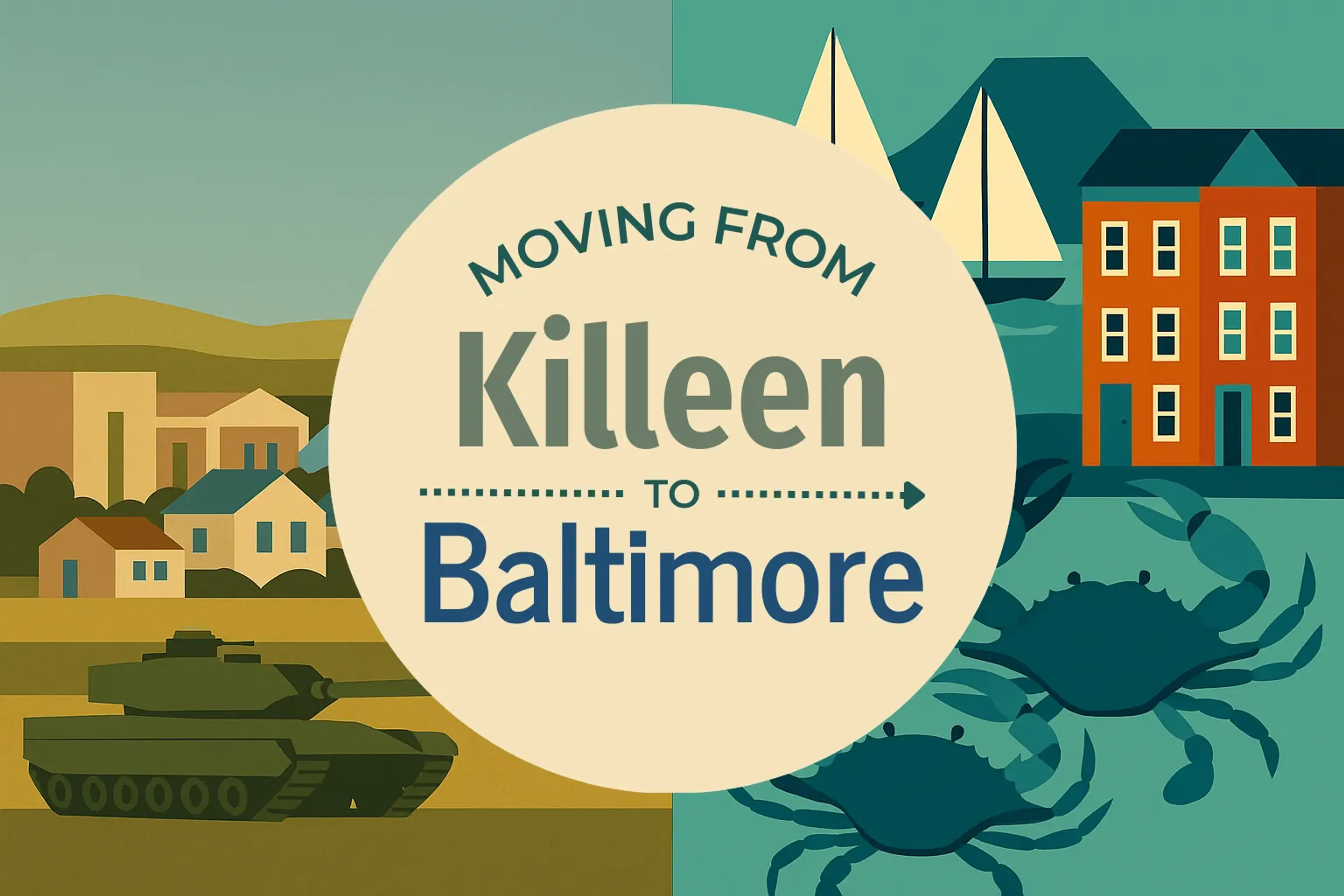 Side-by-side comparison of Killeen to Baltimore moving companies