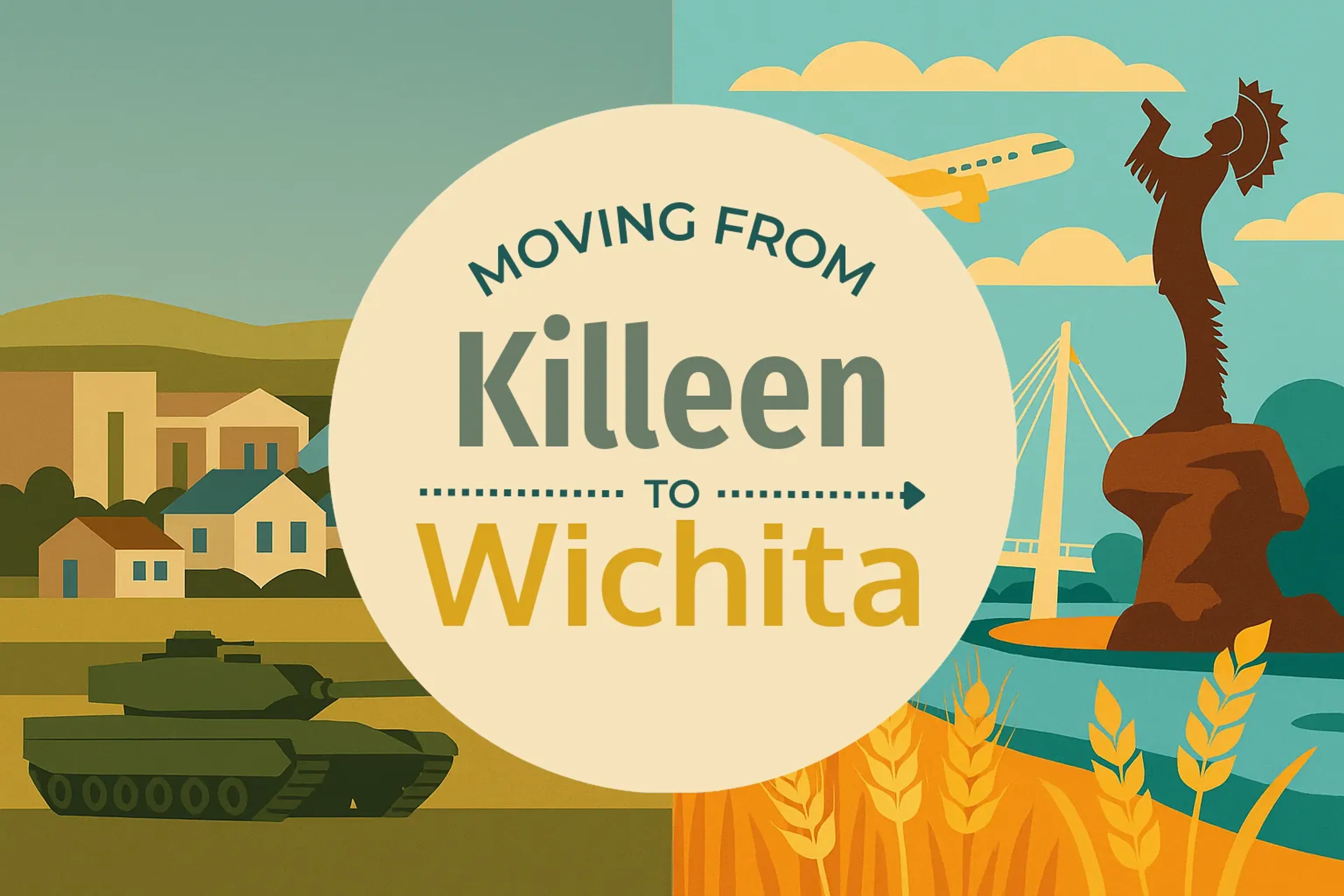 Side-by-side comparison of Killeen to Wichita moving companies
