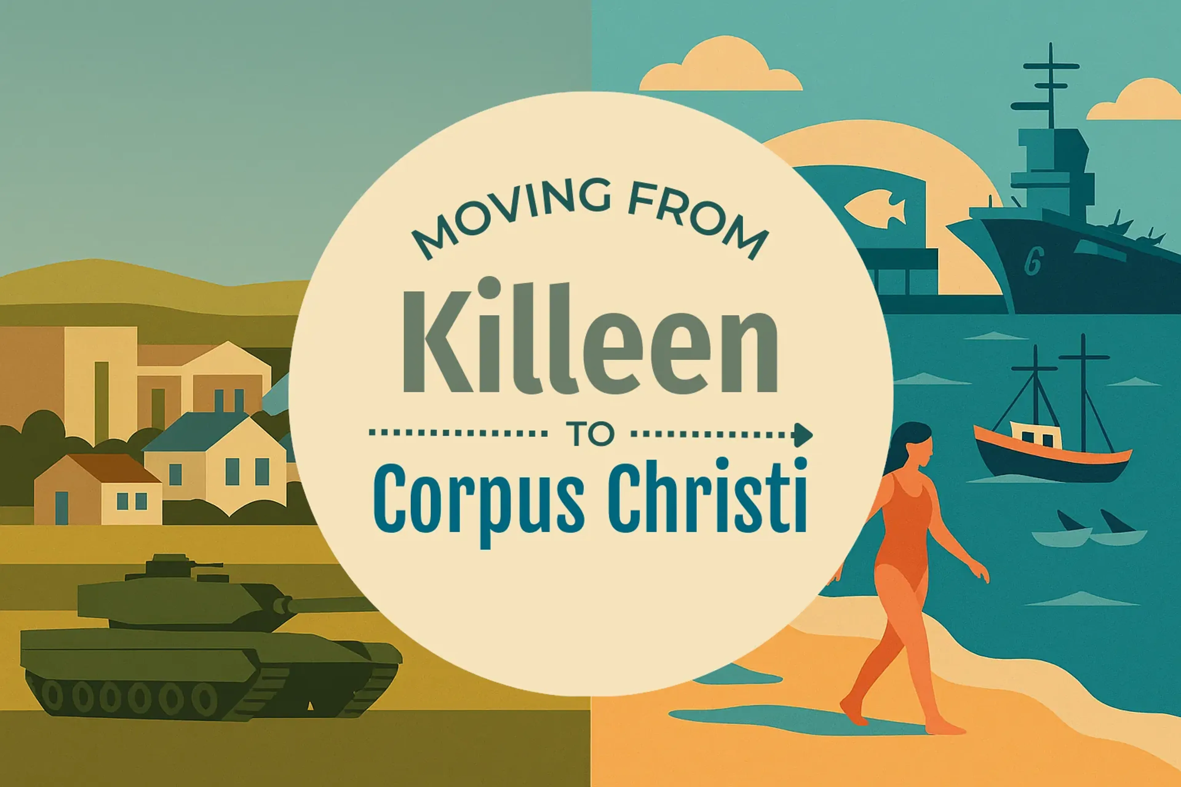 Side-by-side comparison of Killeen to Corpus Christi moving companies