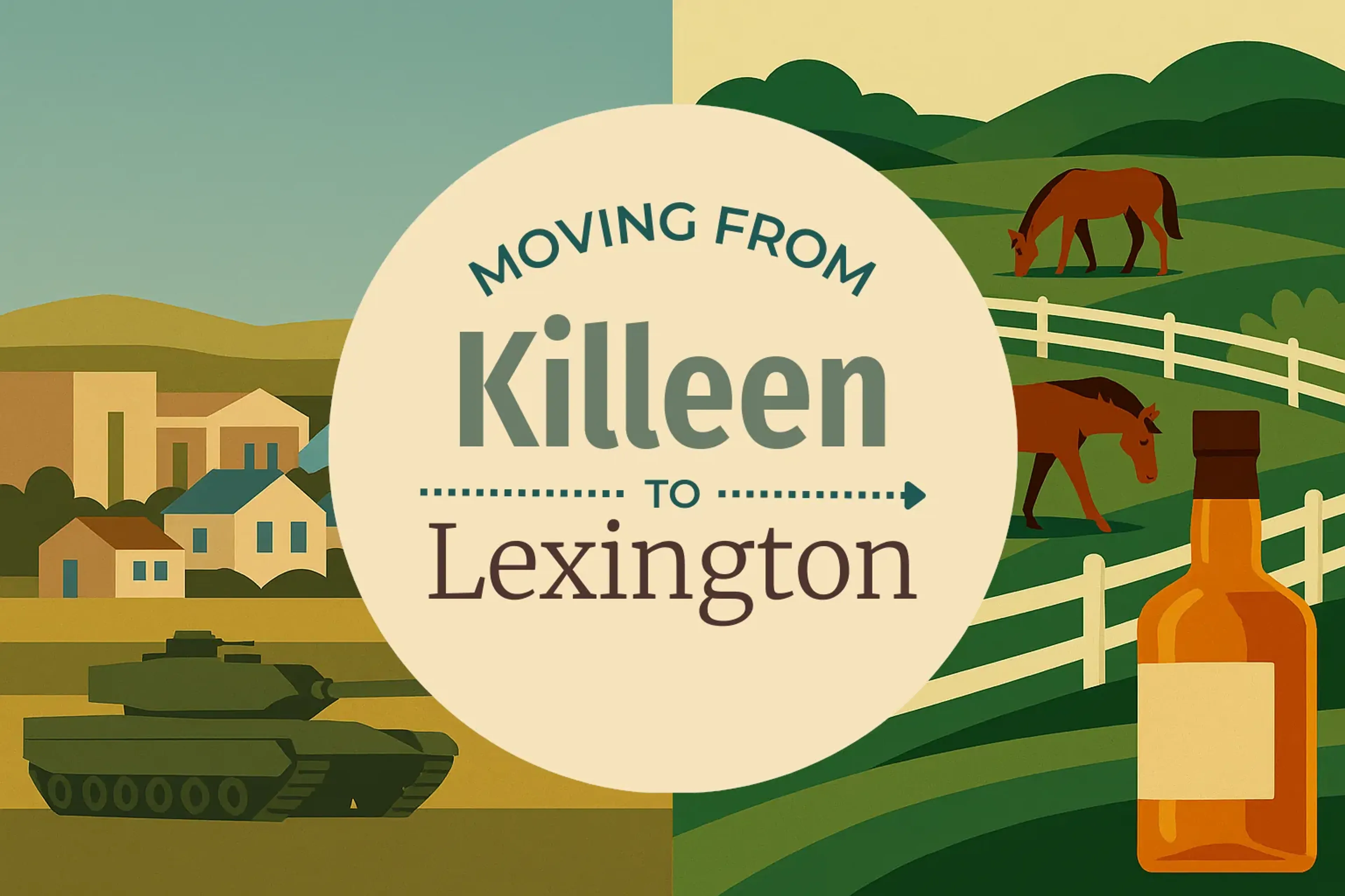 Side-by-side comparison of Killeen to Lexington moving companies
