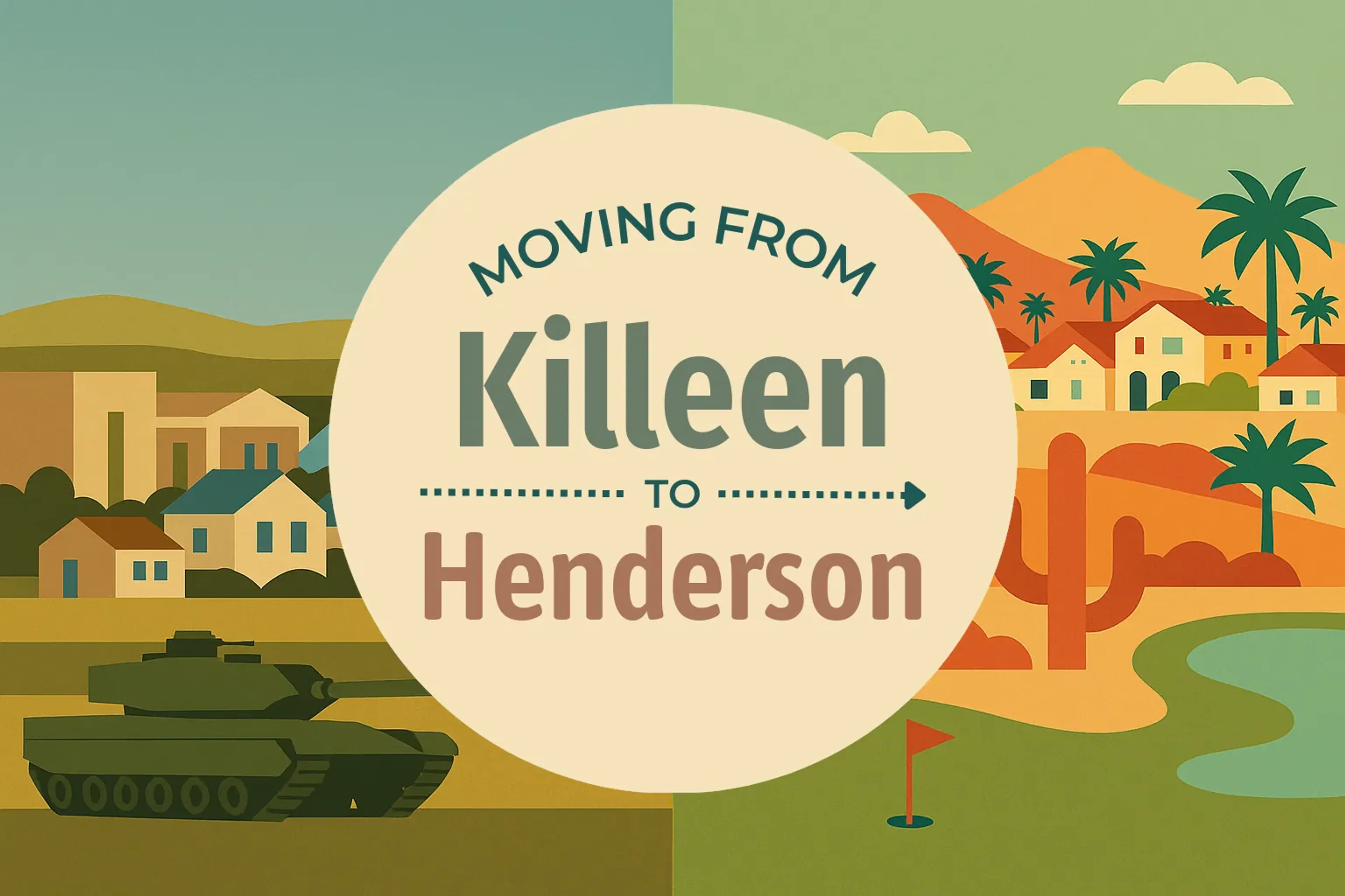 Side-by-side comparison of Killeen to Henderson moving companies