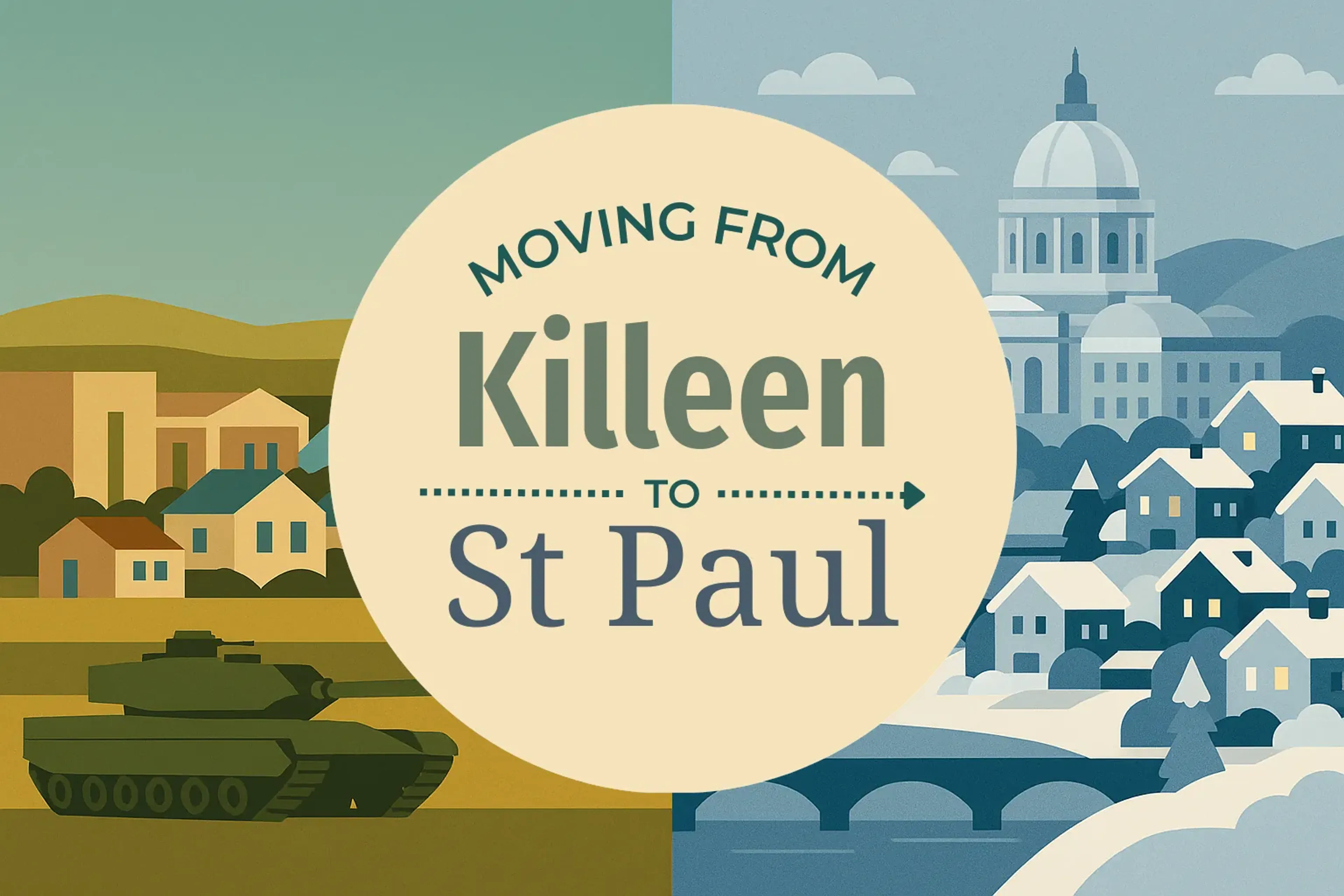 Side-by-side comparison of Killeen to St. Paul moving companies