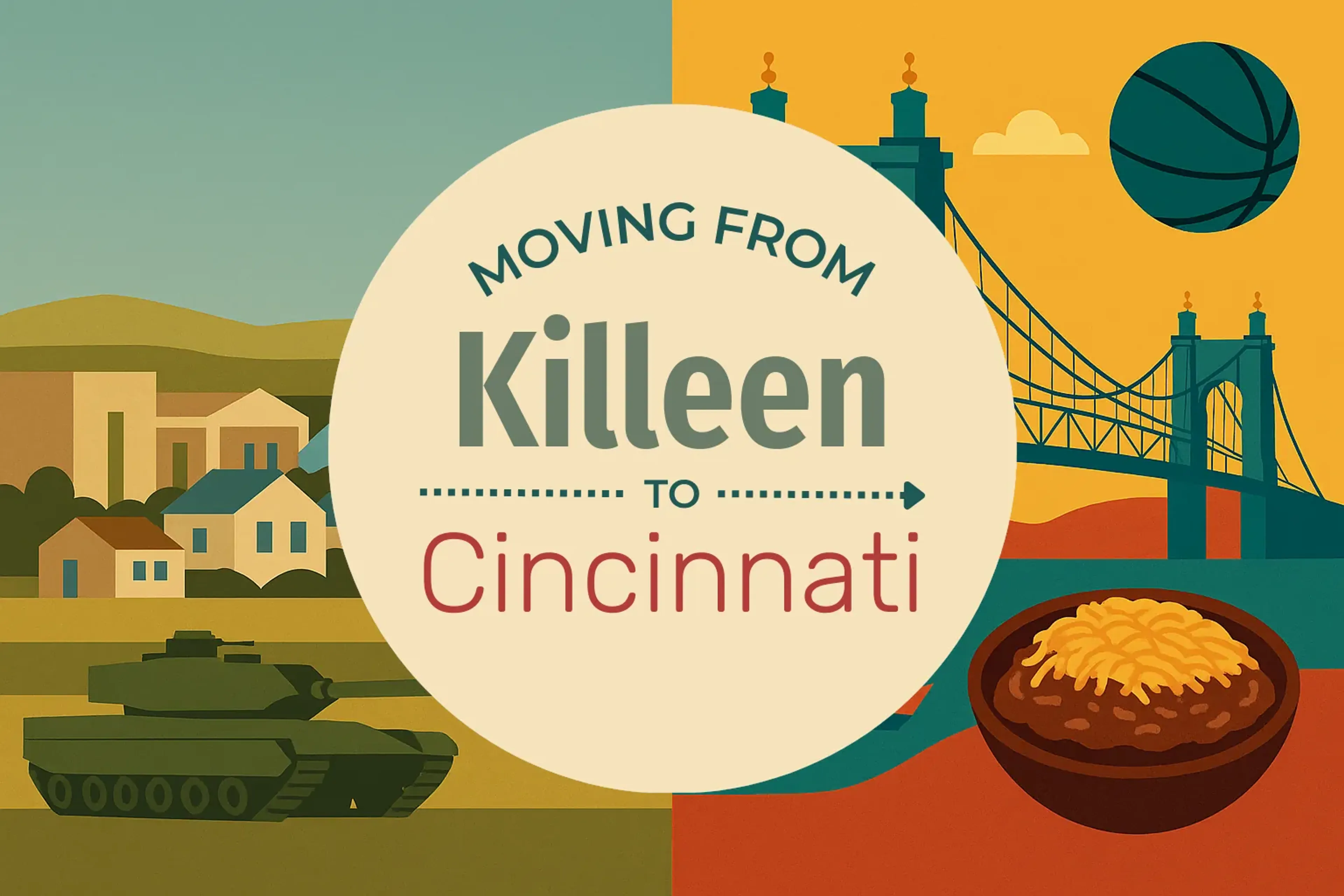 Side-by-side comparison of Killeen to Cincinnati moving companies