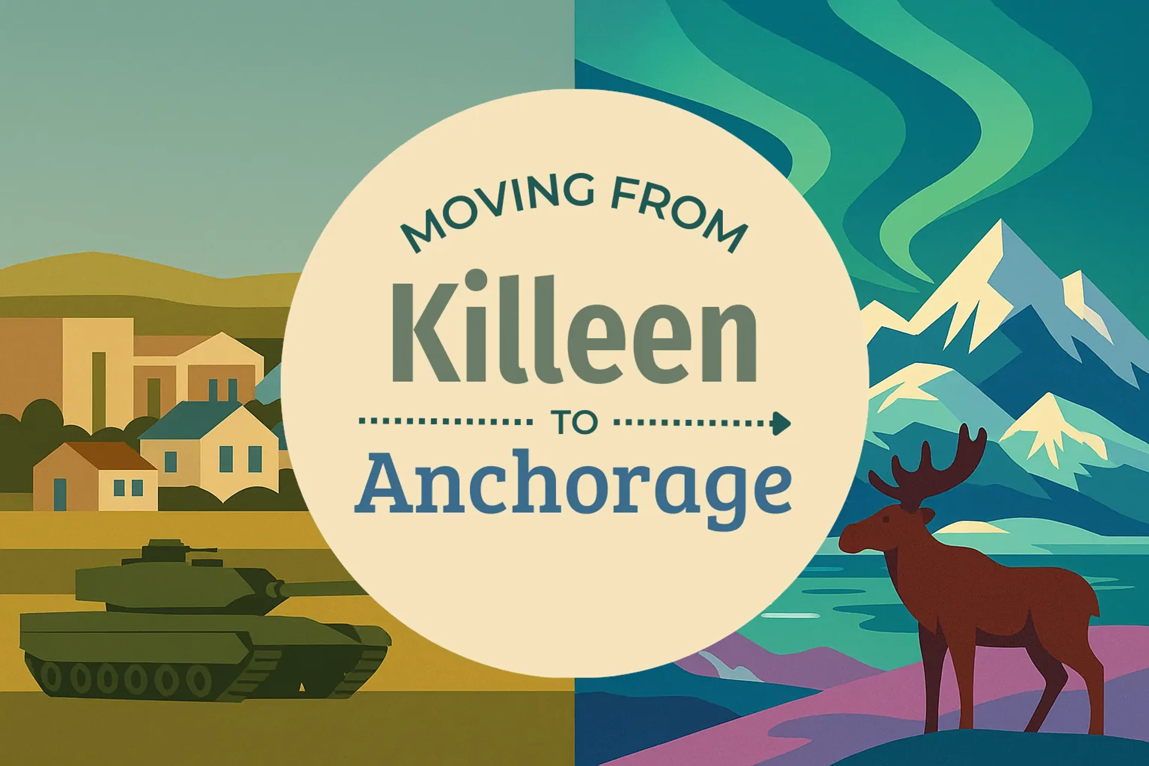 Side-by-side comparison of Killeen to Anchorage moving companies