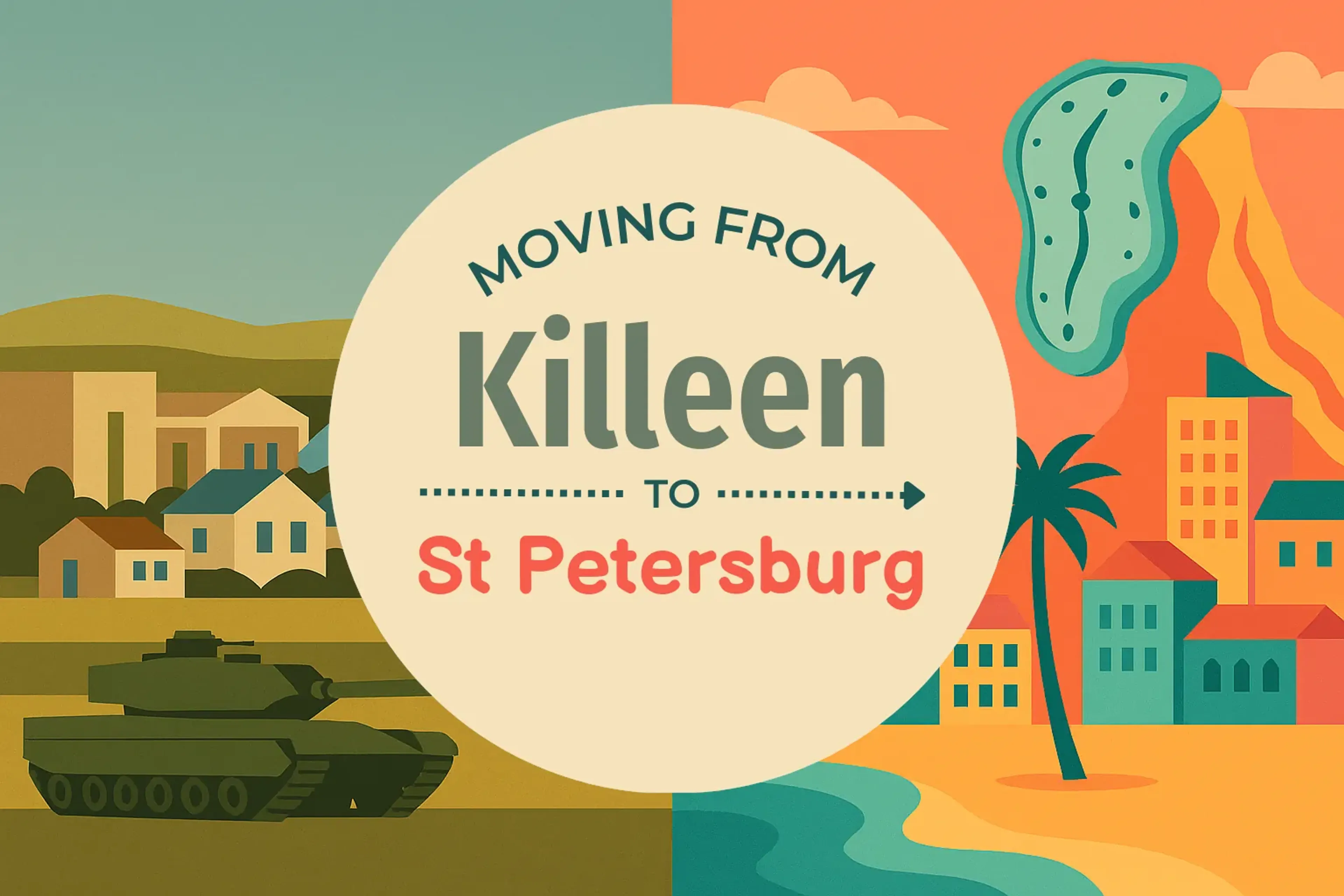Side-by-side comparison of Killeen to St. Petersburg moving companies