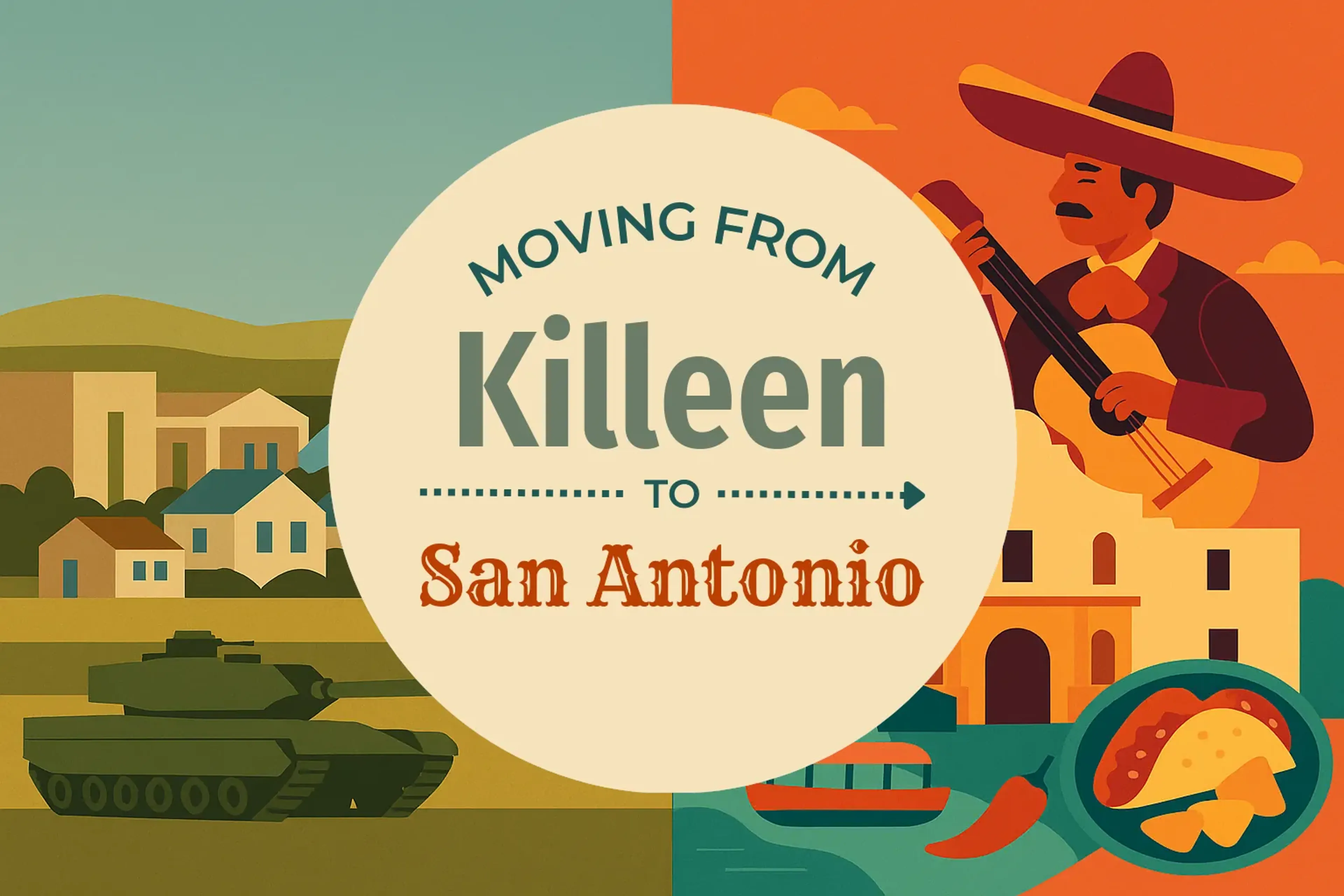 Side-by-side comparison of Killeen to San Antonio moving companies