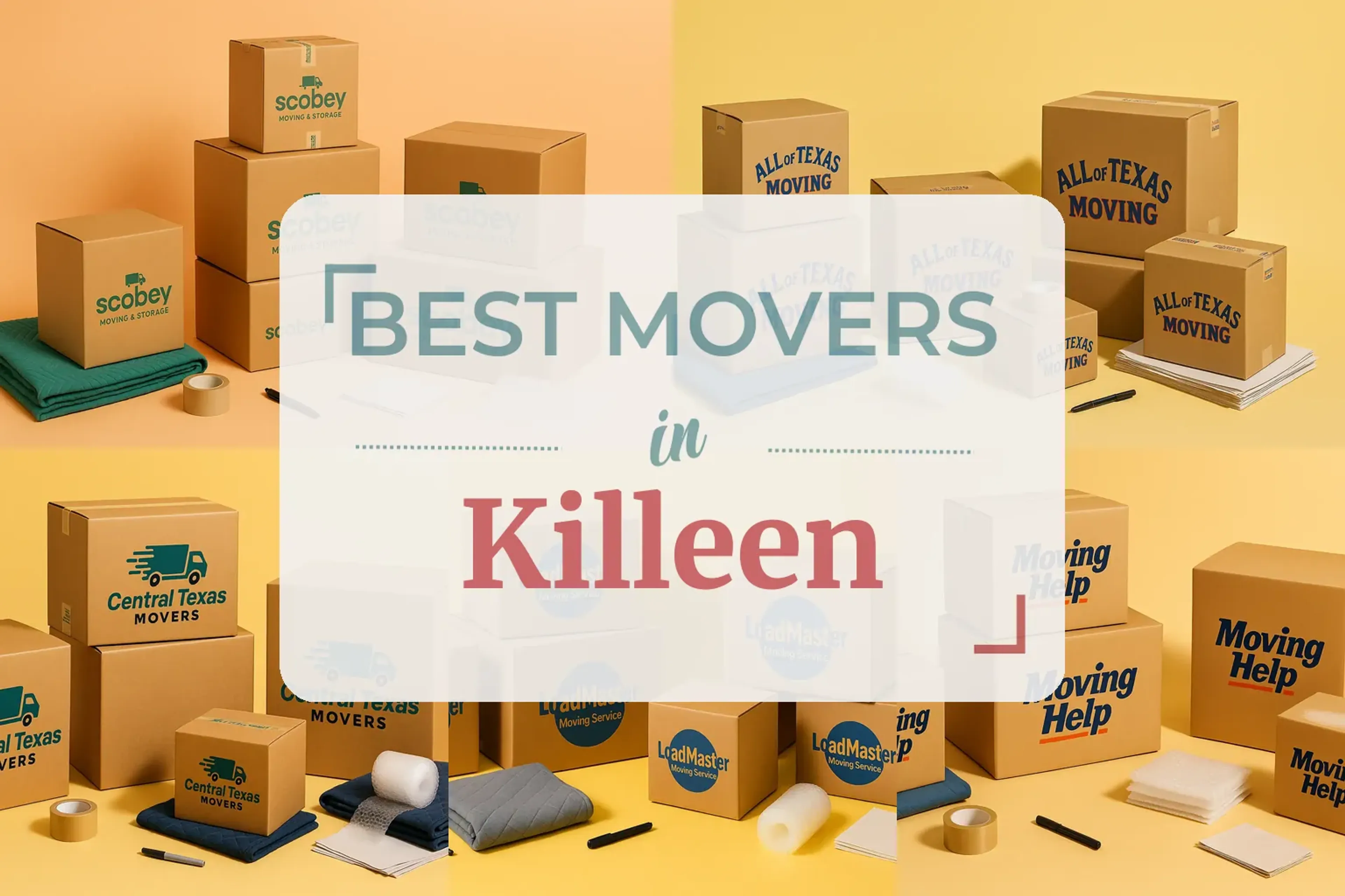 Side-by-side comparison of Killeen moving companies
