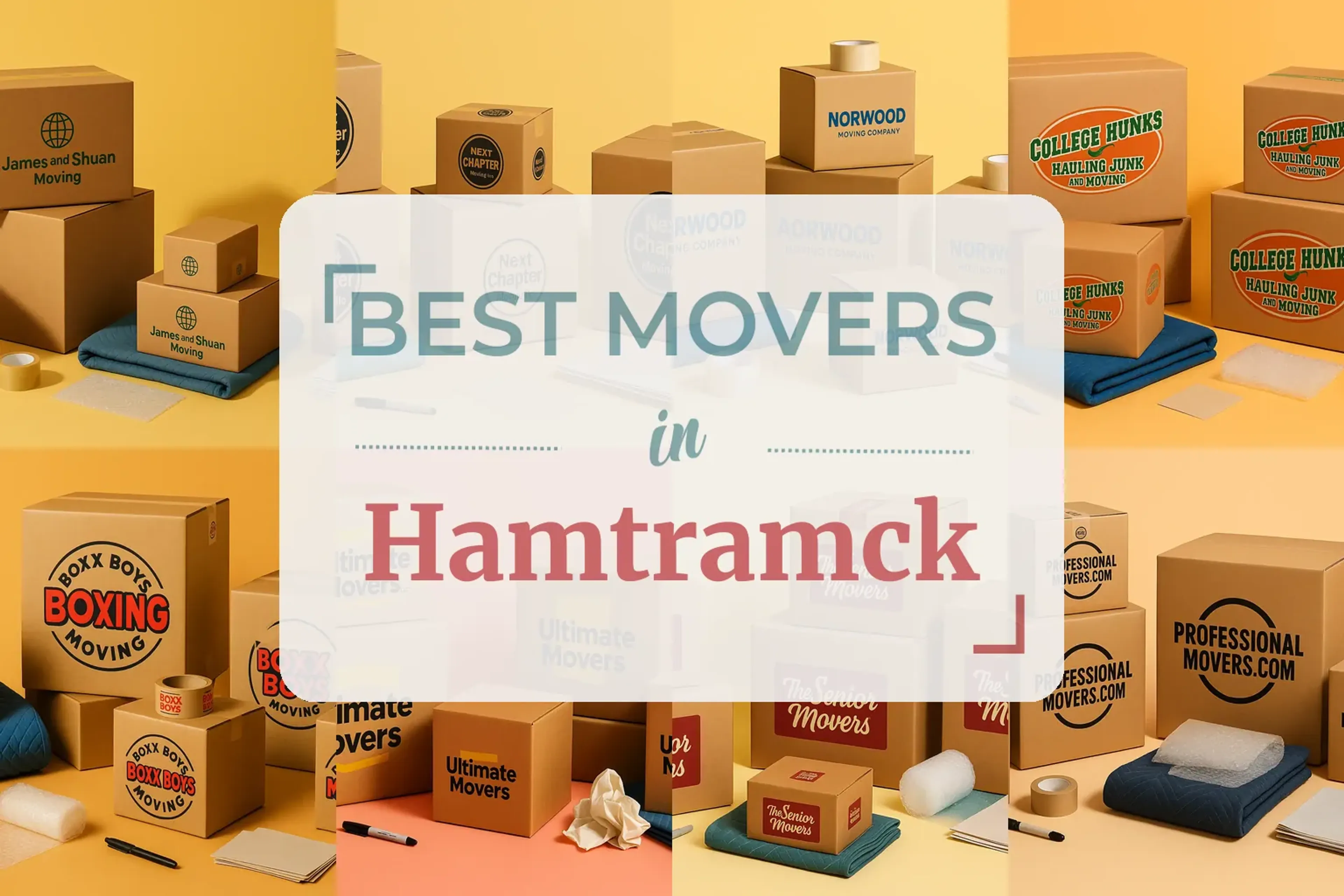 Side-by-side comparison of Hamtramck moving companies